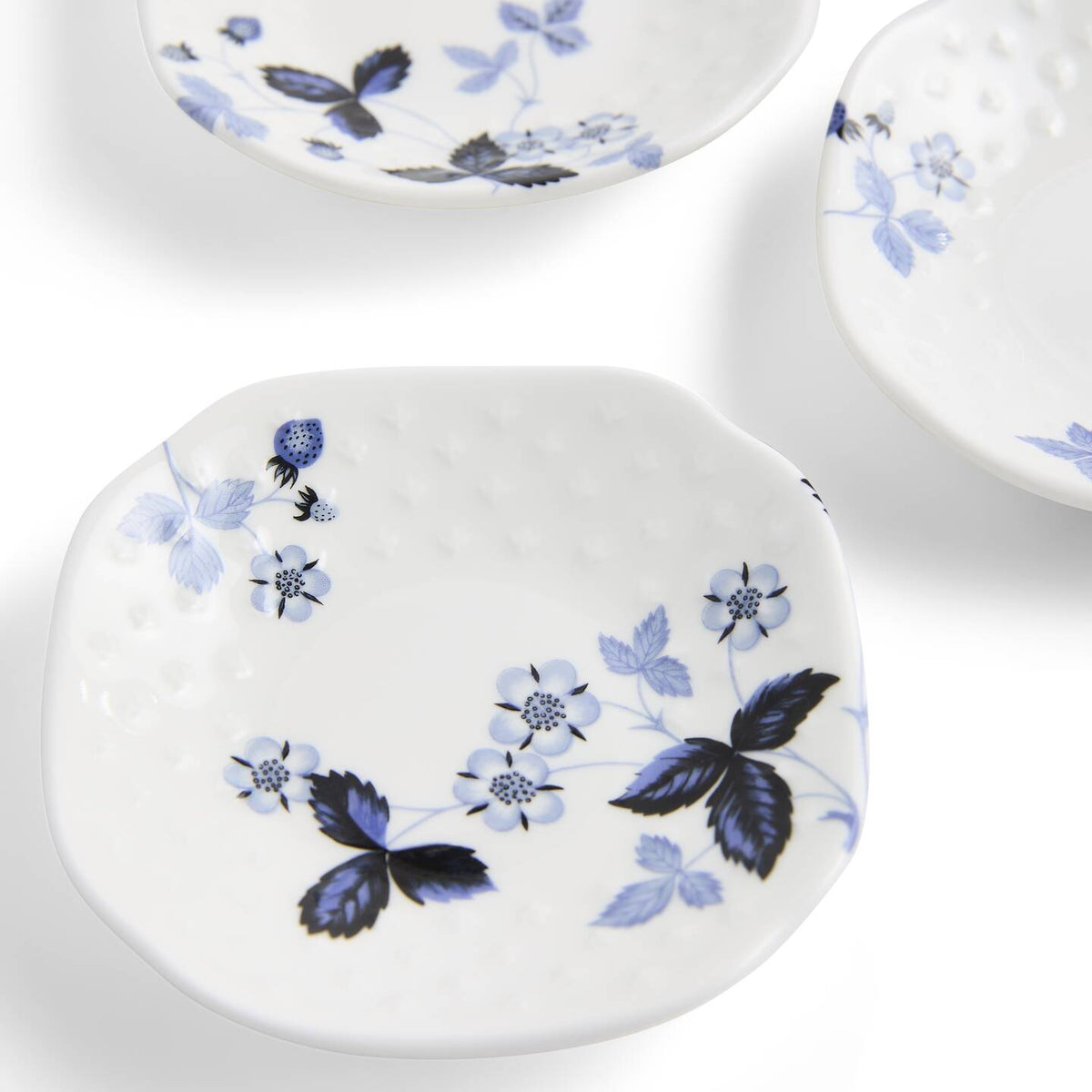 Wild Strawberry Inky Blue Soy Dish Set of 5