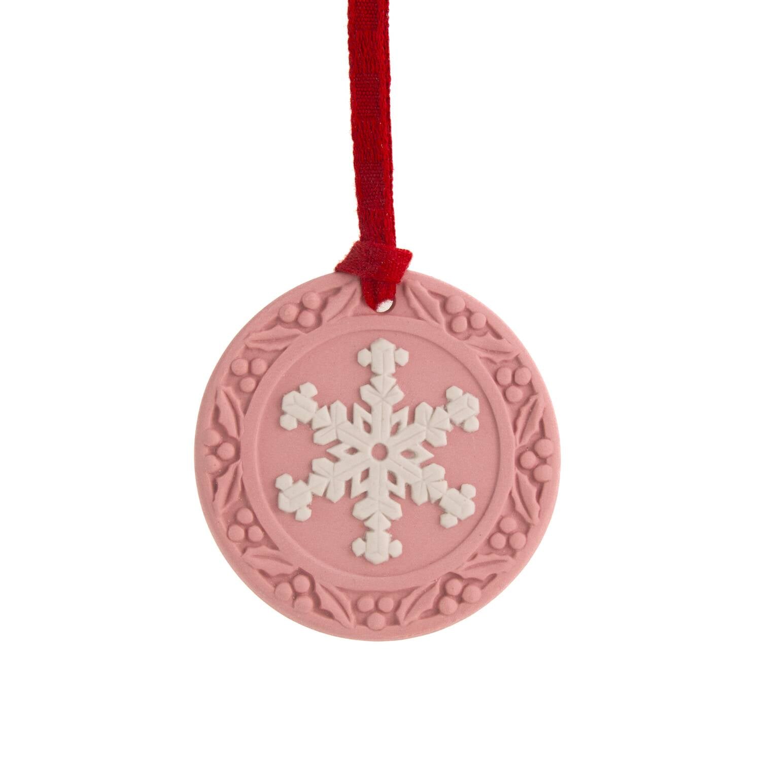 Festive Snowflake Ornament Pink