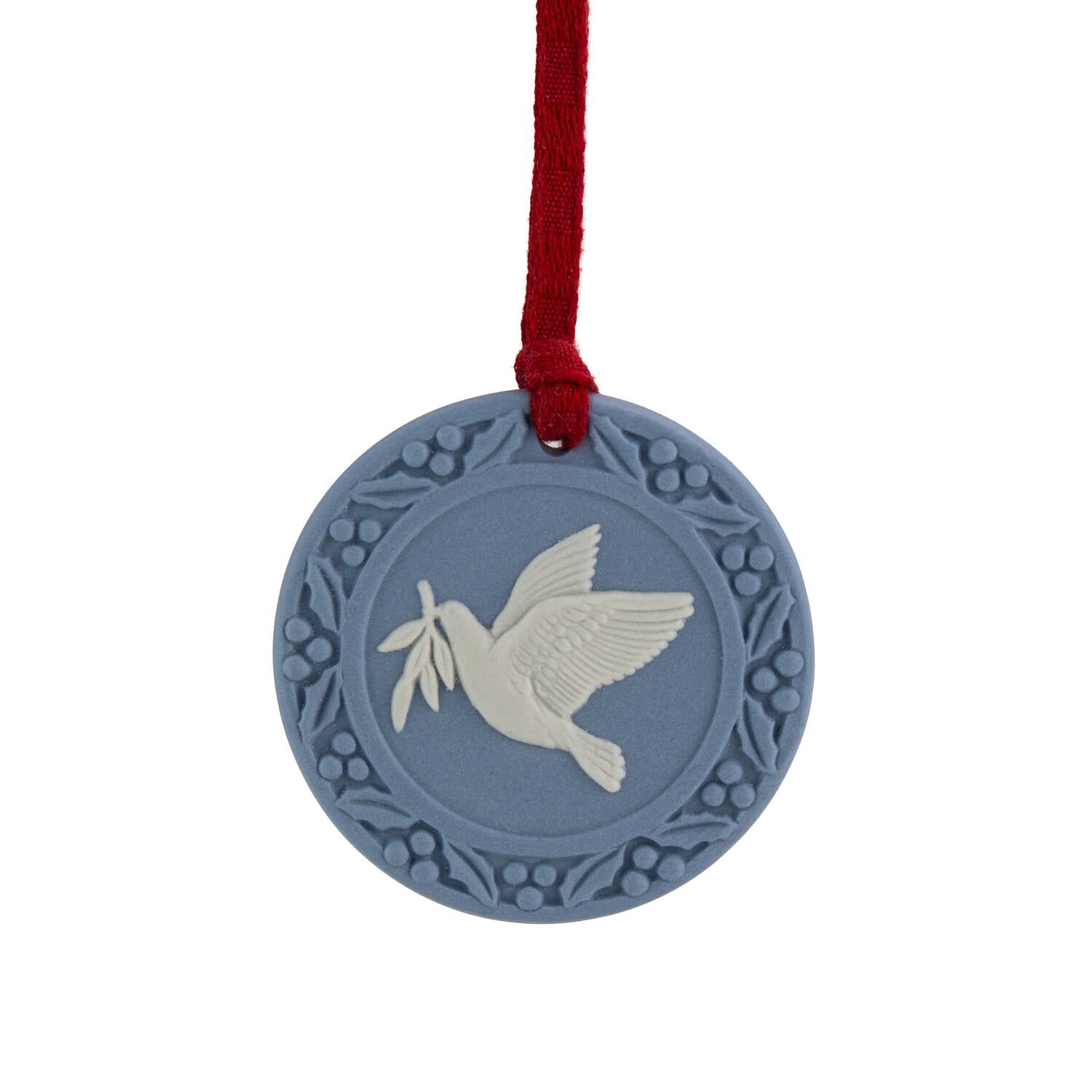 Festive Dove Ornament Blue