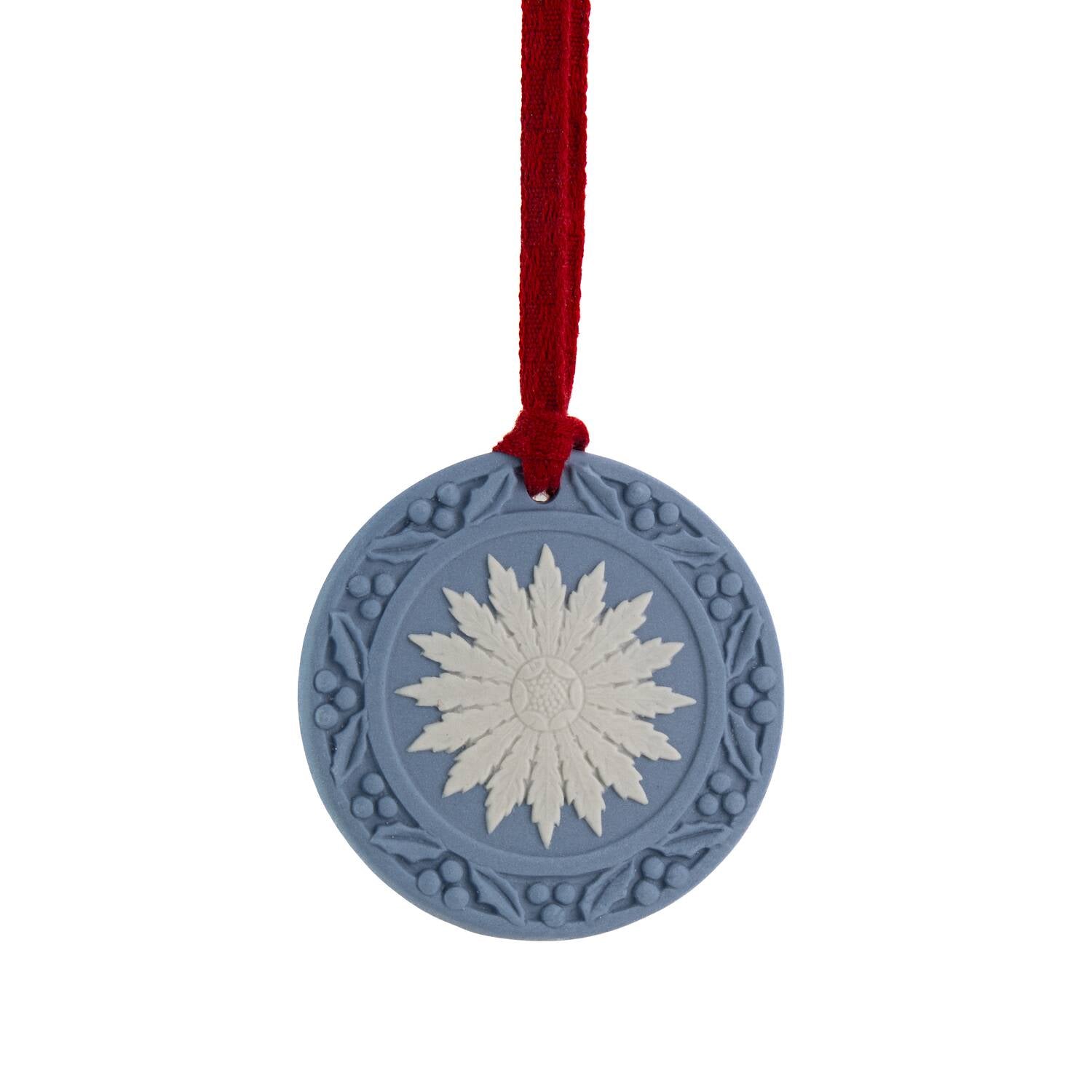 Festive Flower  Ornament Blue