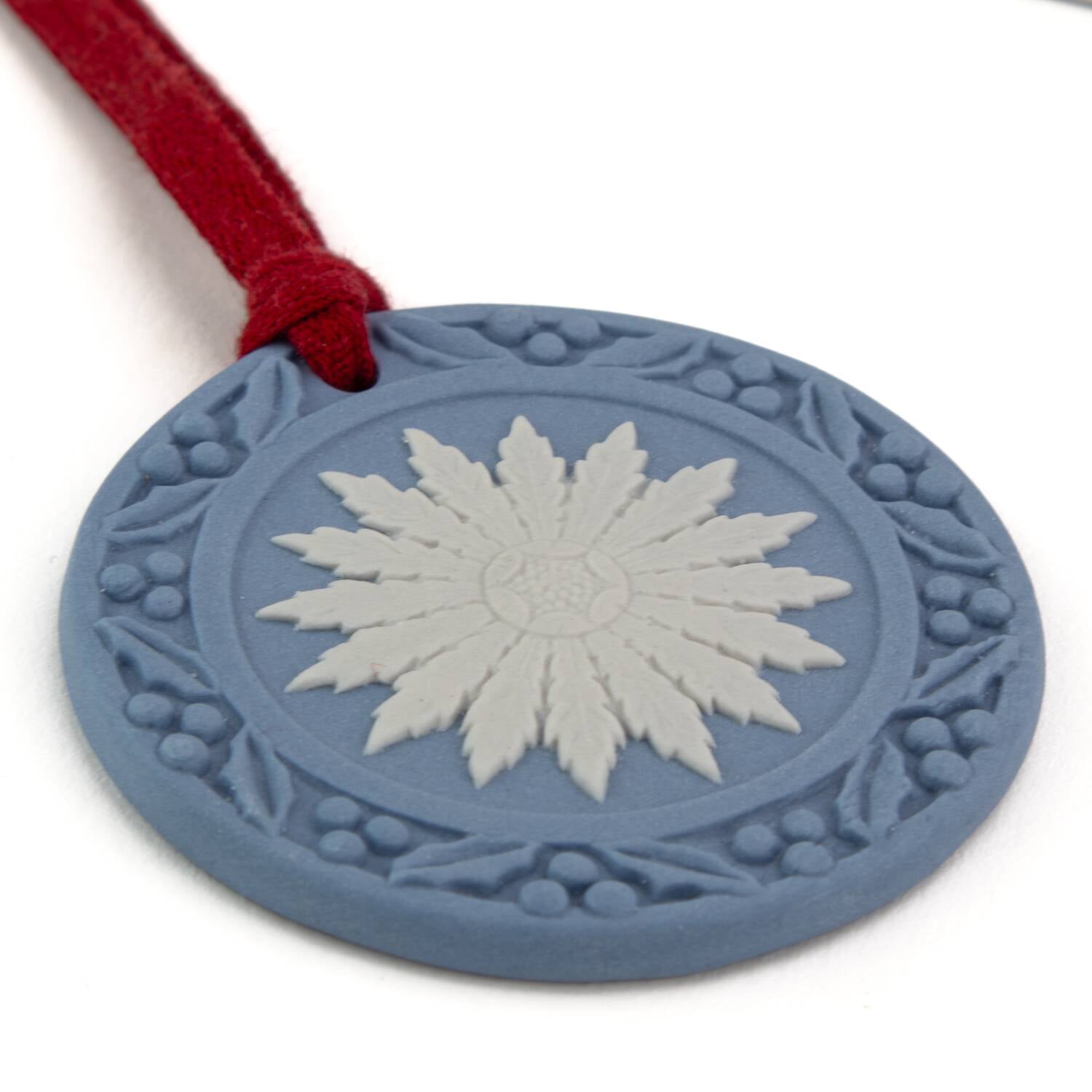 Festive Flower  Ornament Blue