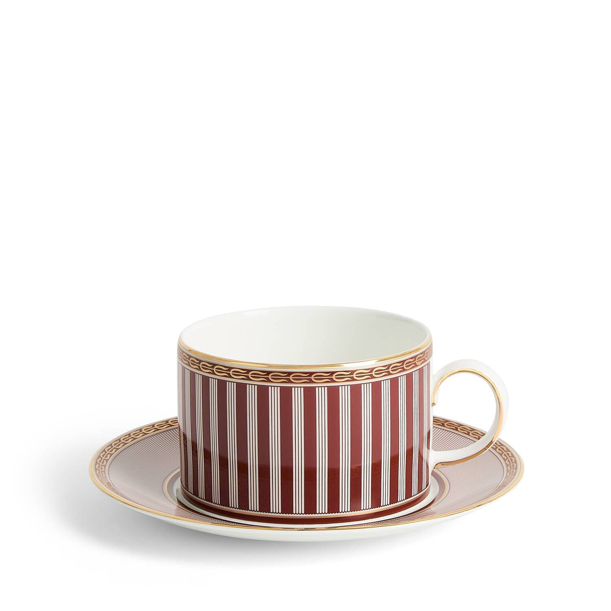 Splendour Red Teacup Saucer