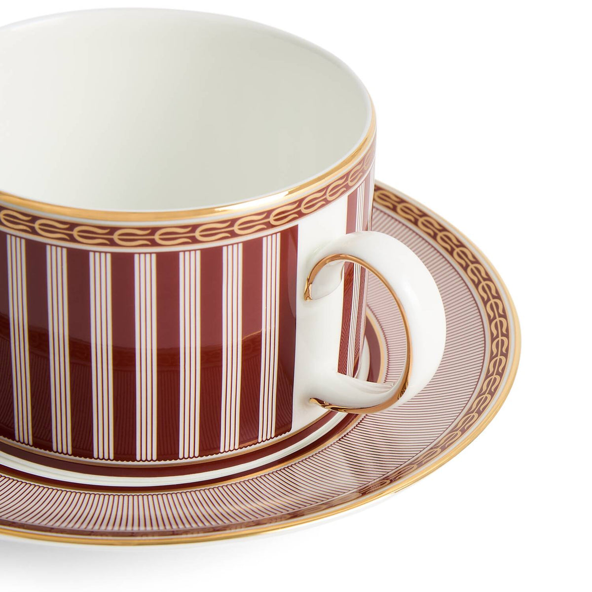 Splendour Red Teacup Saucer