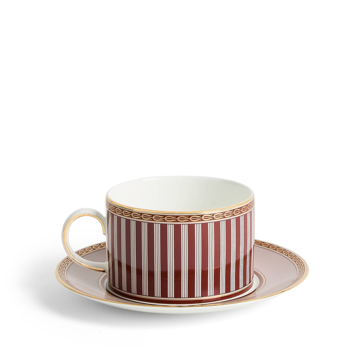 Splendour Red Teacup Saucer