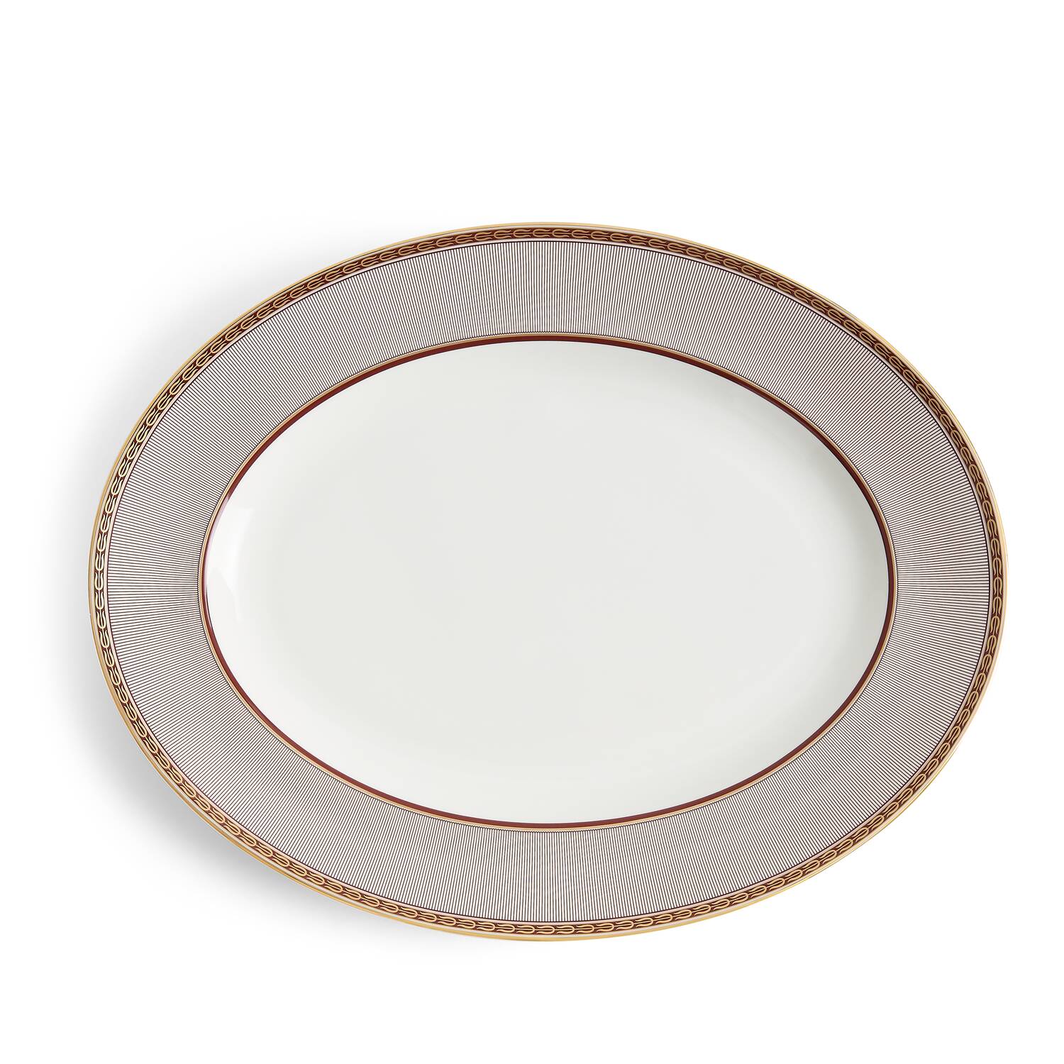 Splendour Red Oval Platter