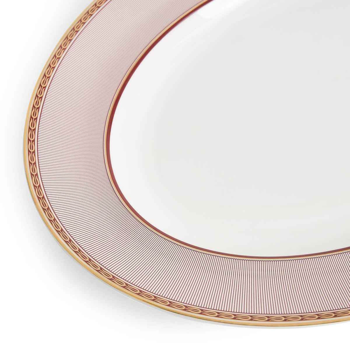 Splendour Red Oval Platter