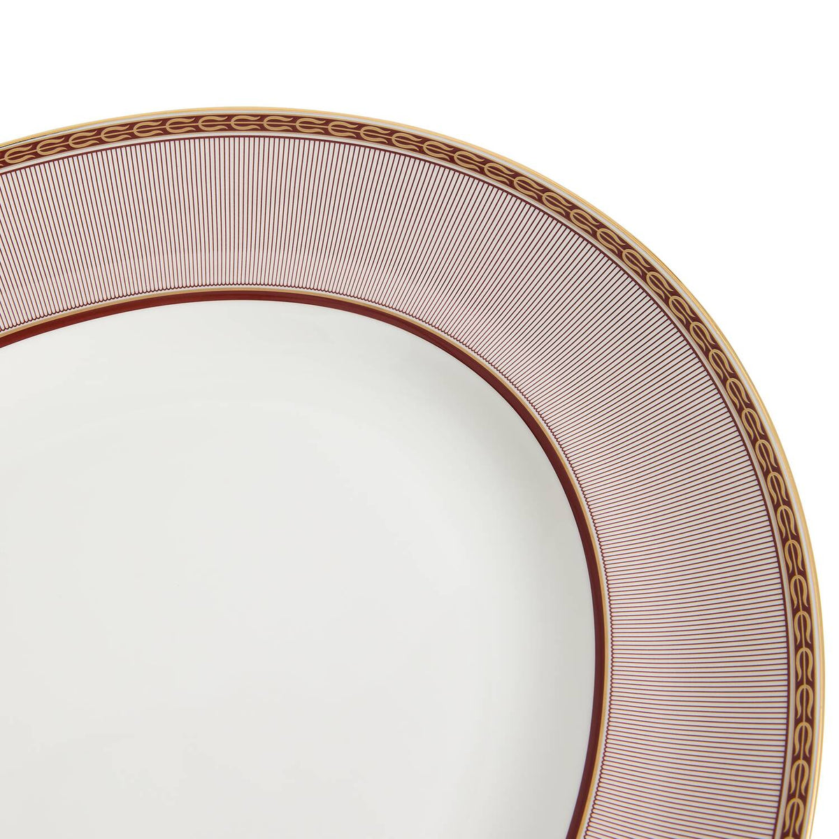 Splendour Red Oval Platter