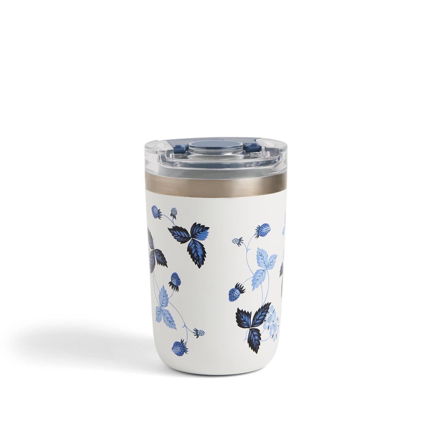 Wild Strawberry Inky Blue Beverage Tumbler