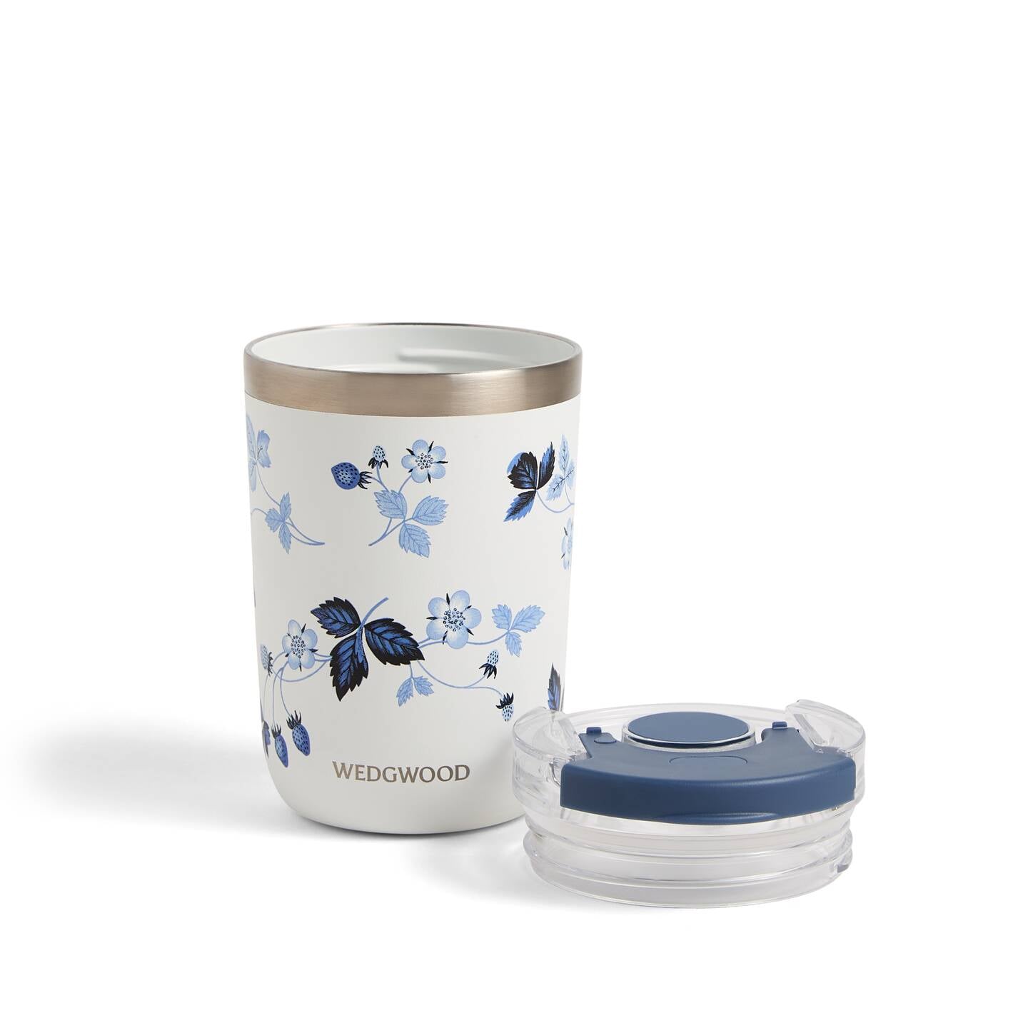Wild Strawberry Inky Blue Beverage Tumbler