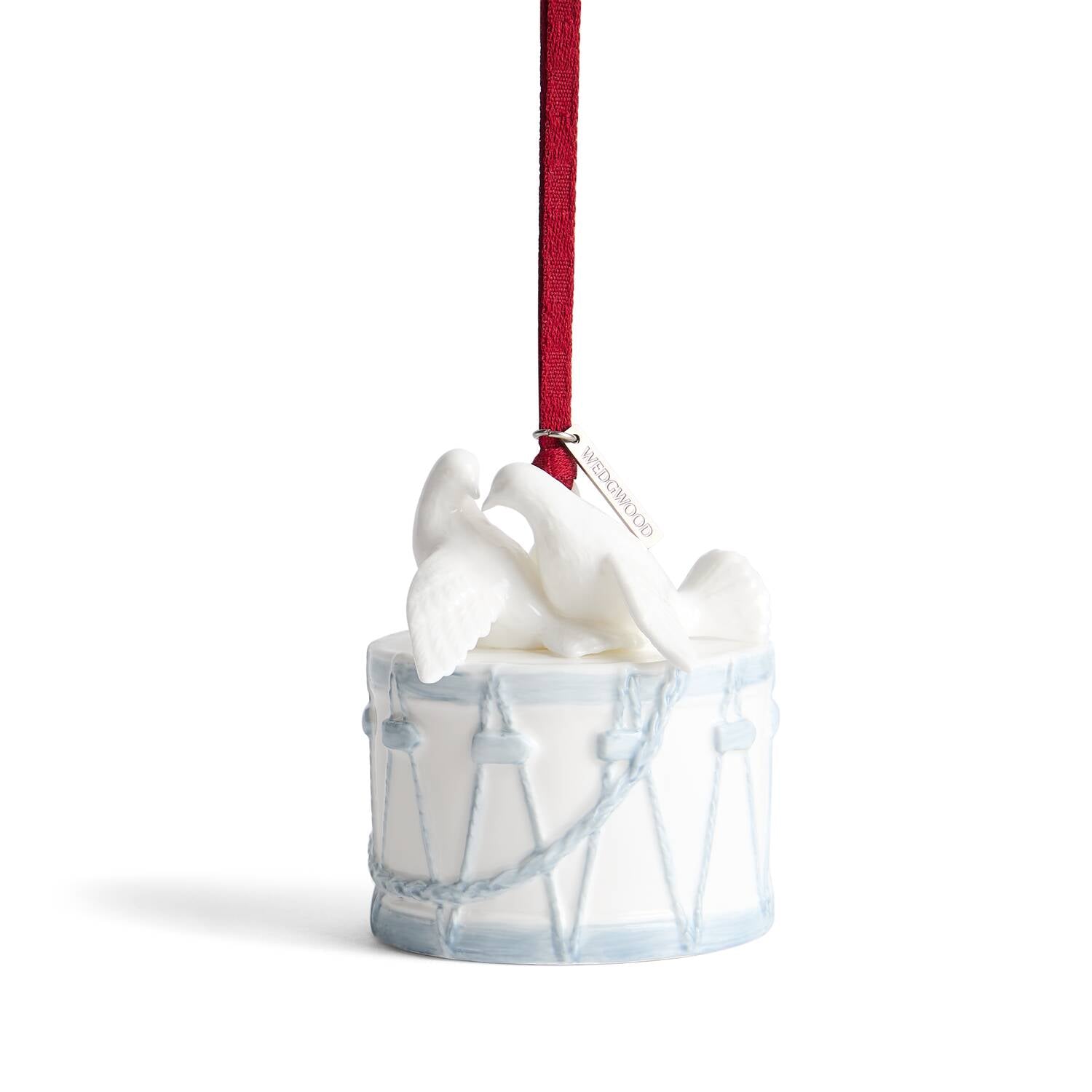 Festive Love Ornament White & Blue