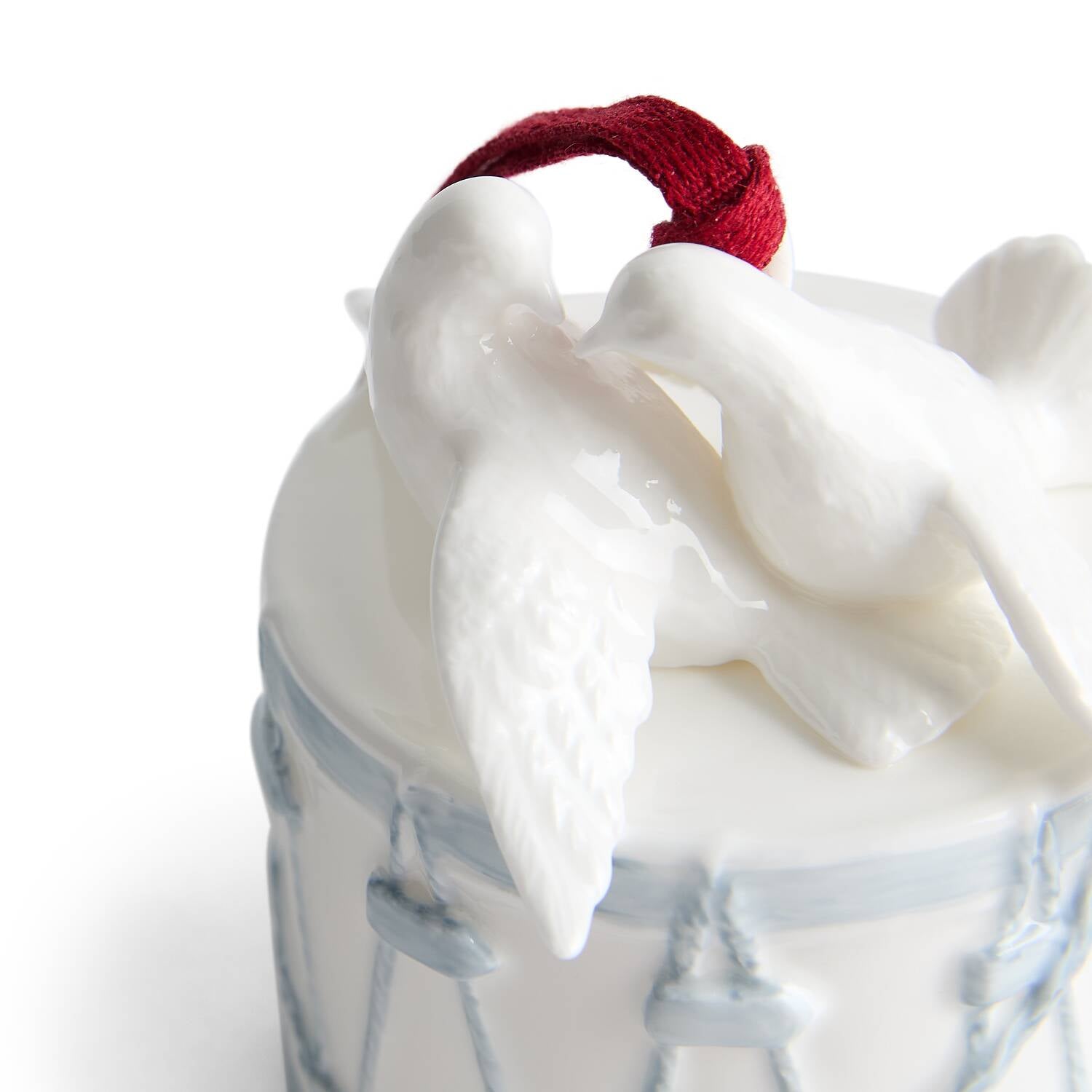 Festive Love Ornament White & Blue