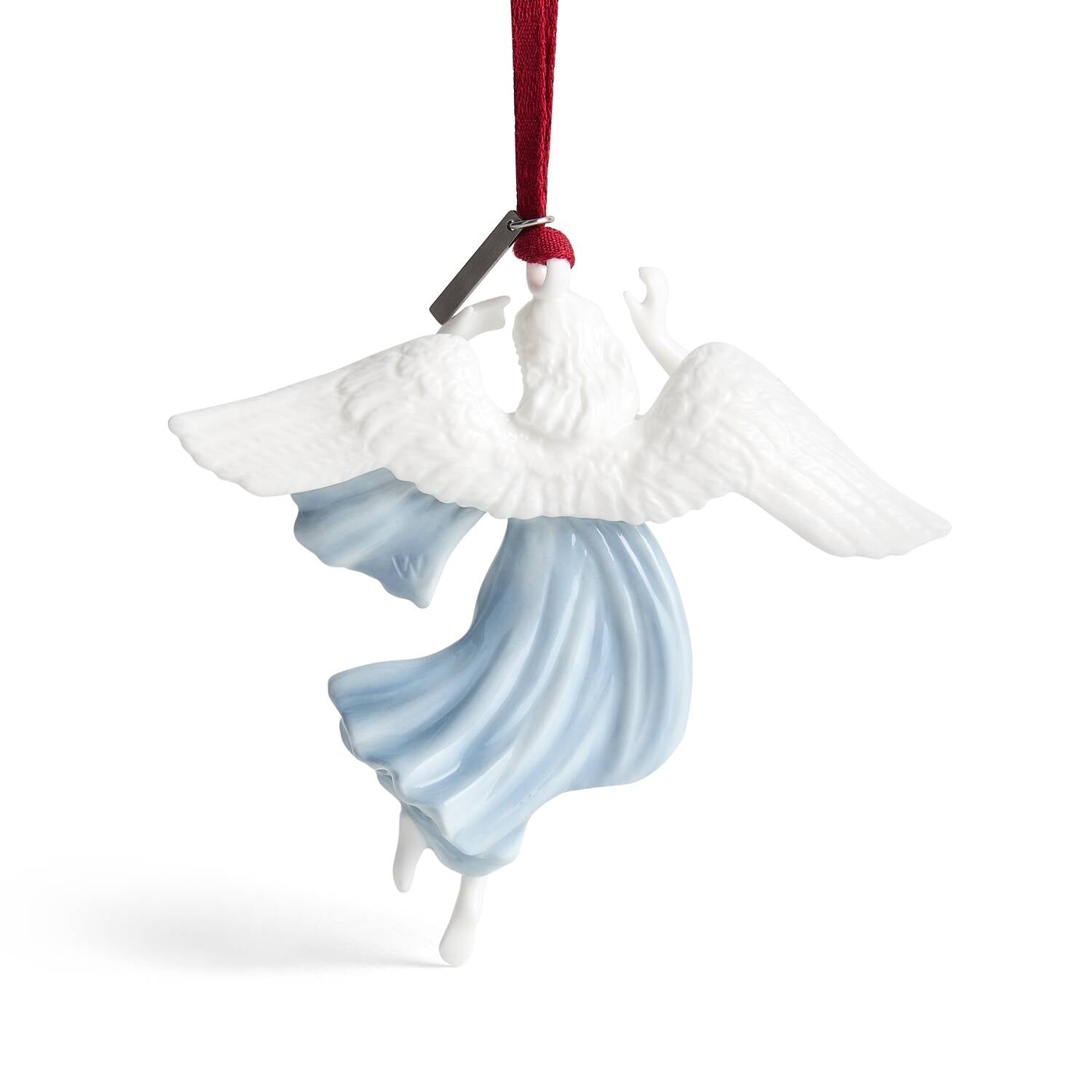 Festive Peace Ornament White & Blue