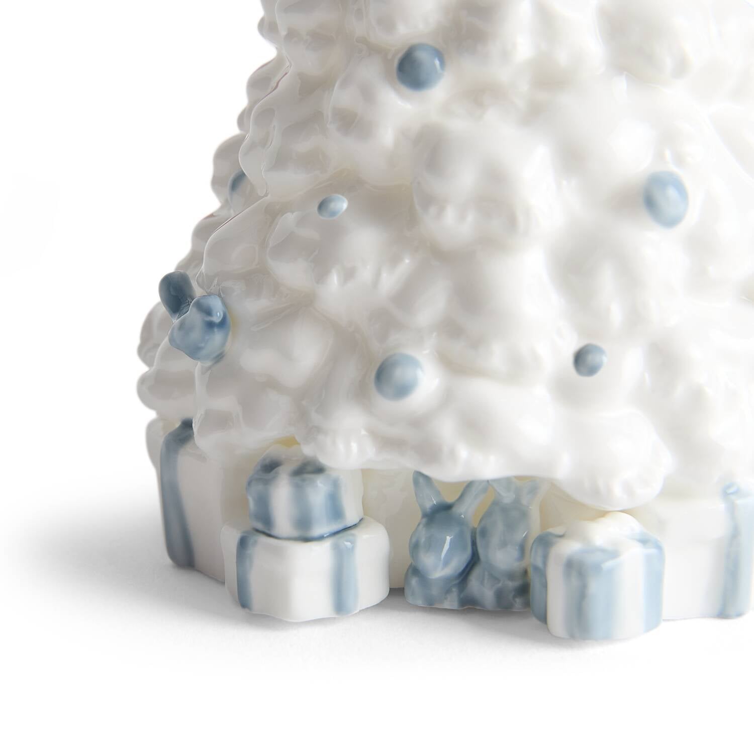 Festive Festivity Ornament White & Blue