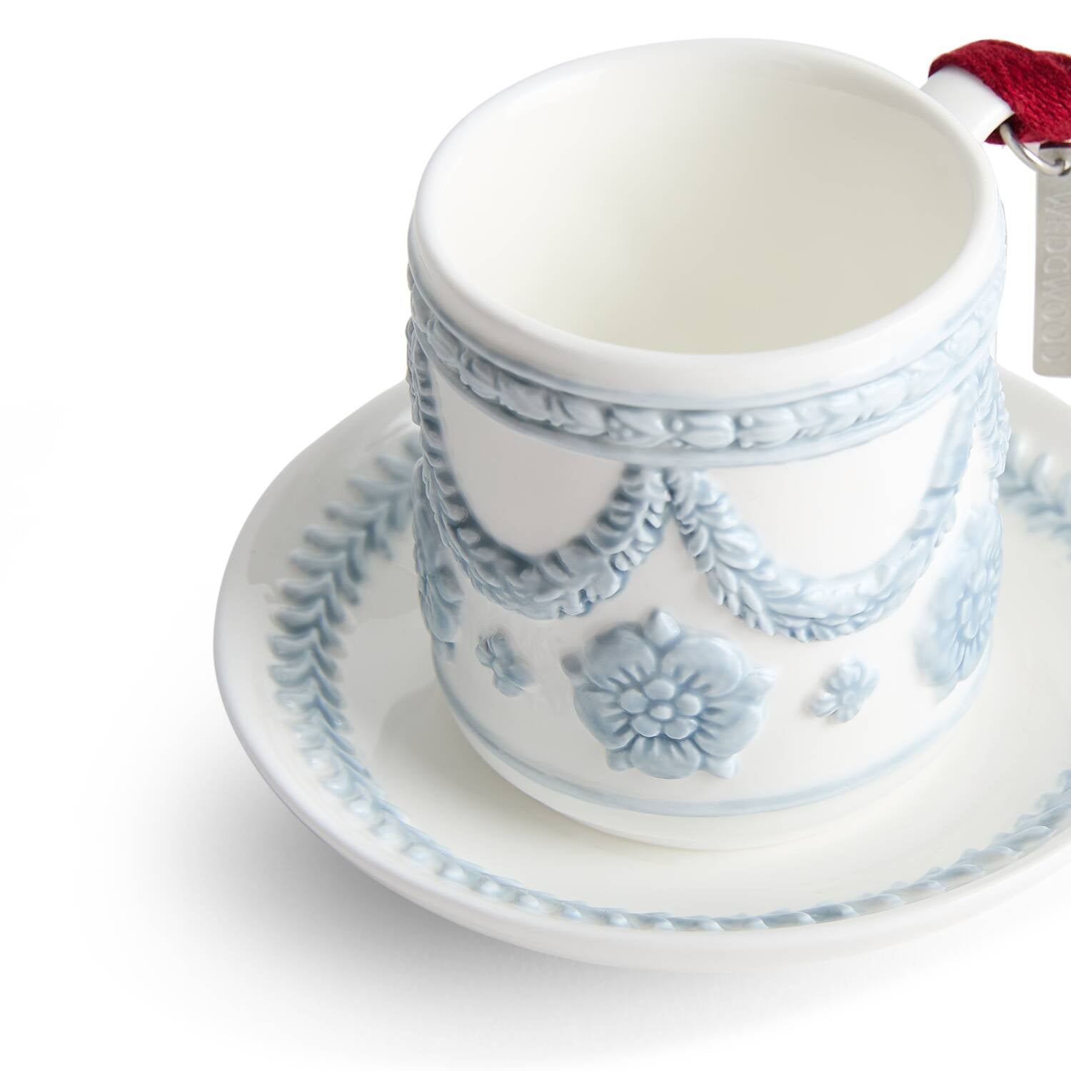 Festive Ritual Ornament White & Blue