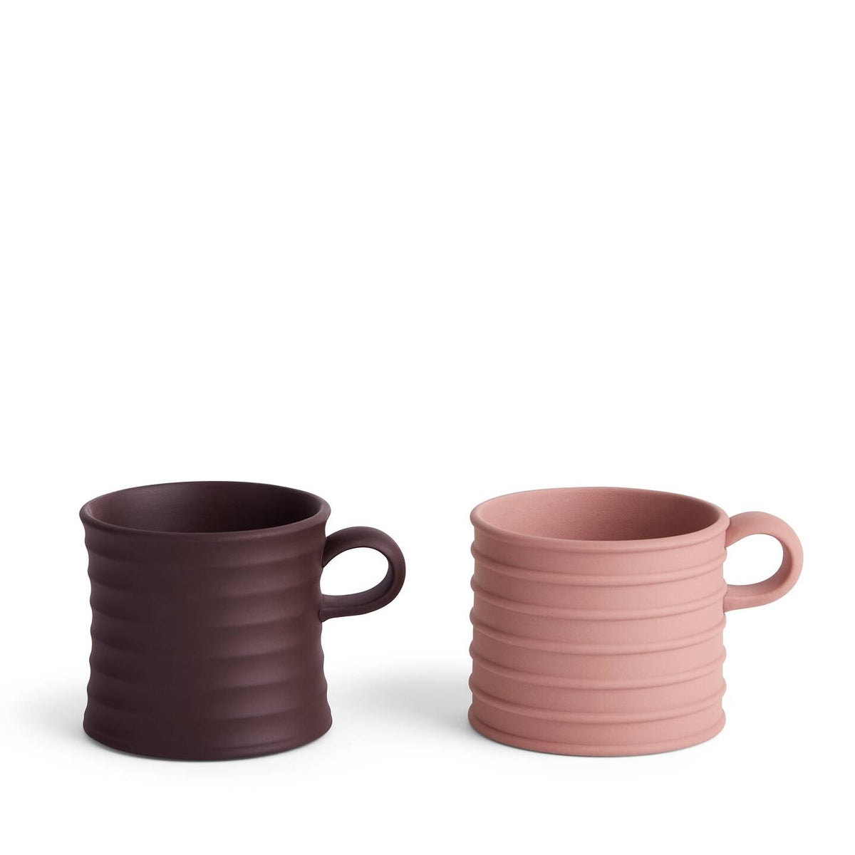 JW Anderson Mug Pair Dark Brown / Teracotta