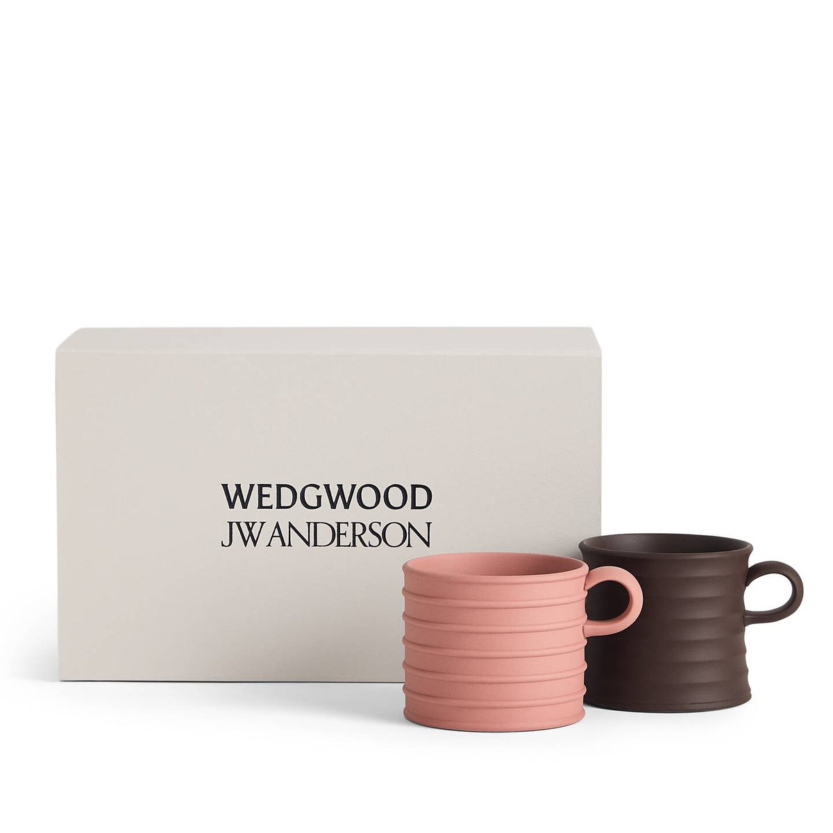 JW Anderson Mug Pair Dark Brown / Teracotta