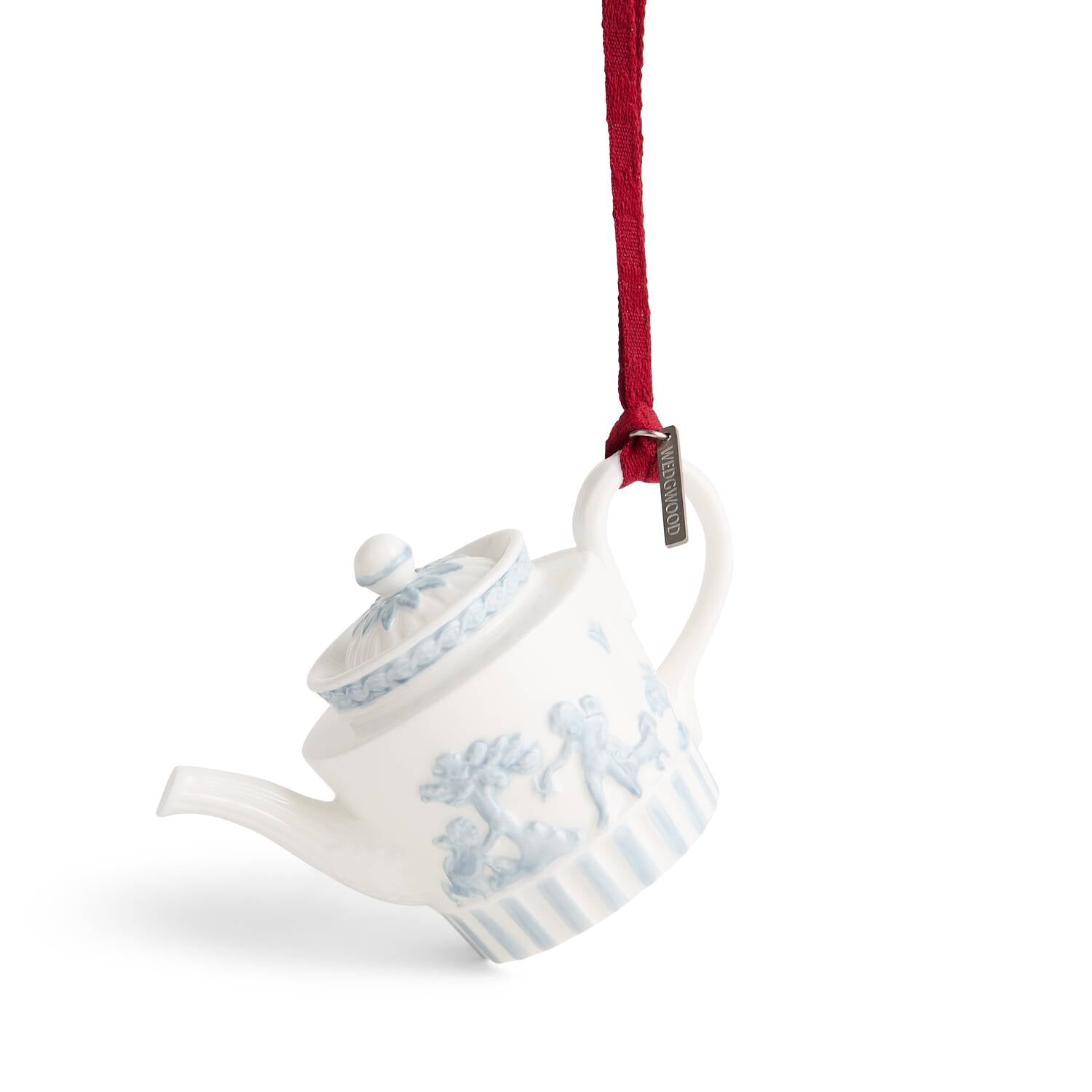 Festive Host Ornament White & Blue