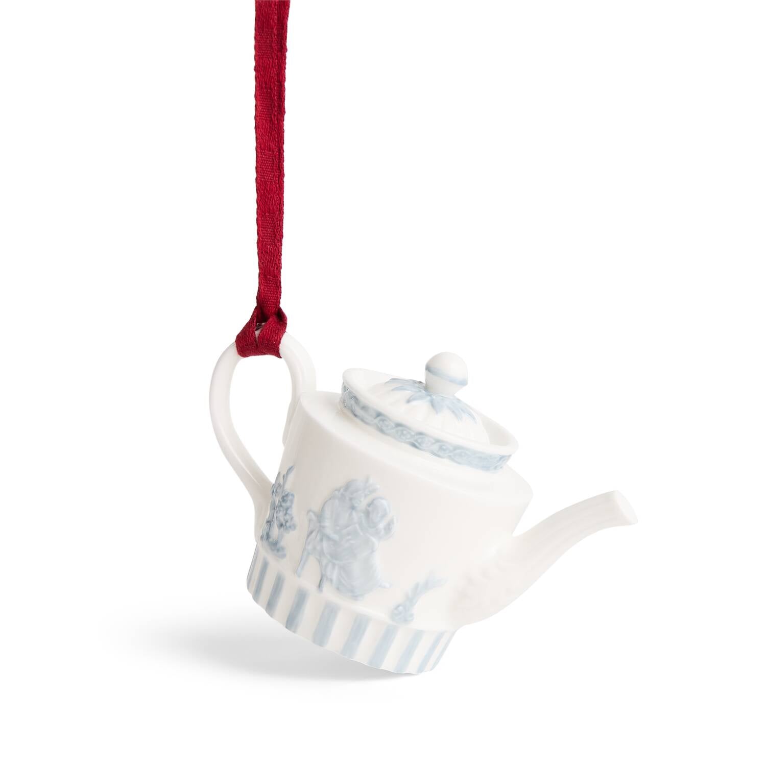 Festive Host Ornament White & Blue