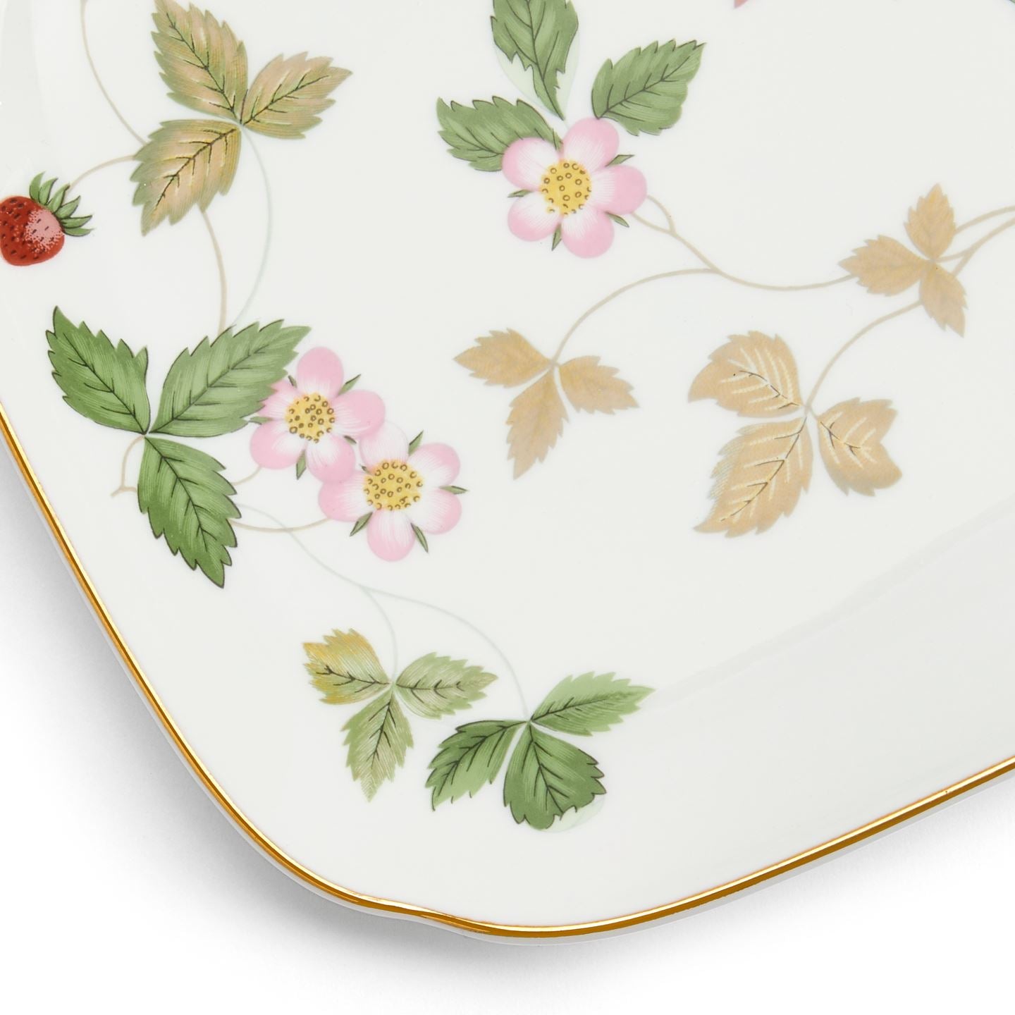 Wild Strawberry Gold Sandwich Tray