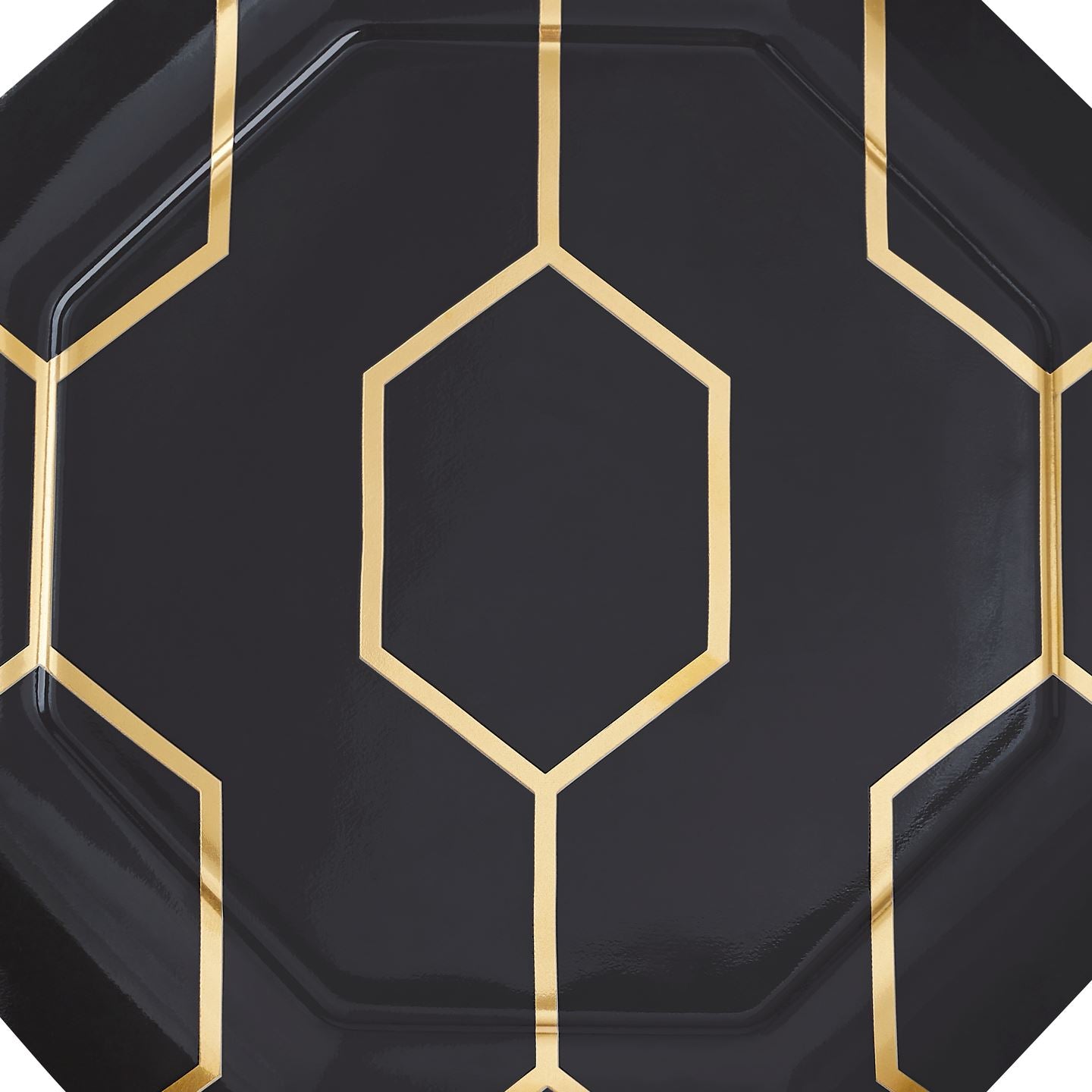 Gio Gold Charcoal Octagonal Side Plate