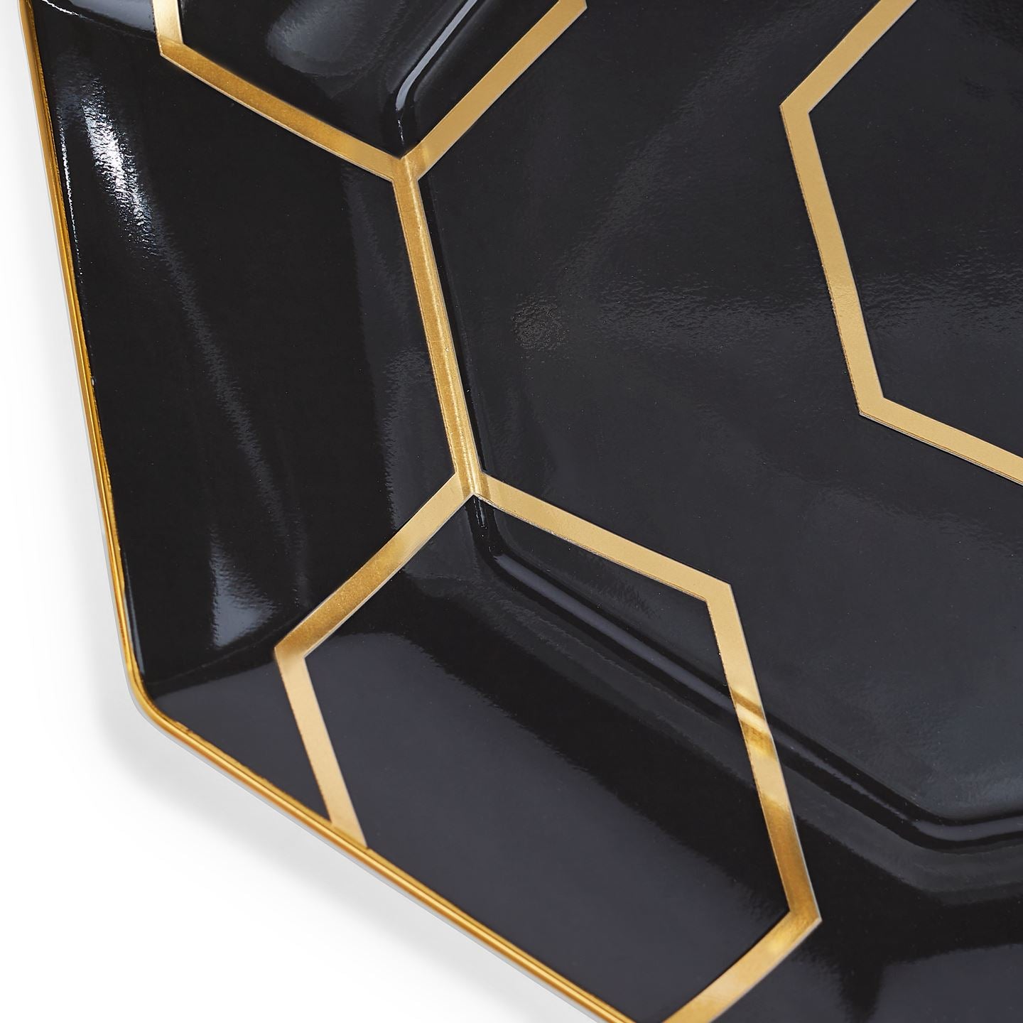 Gio Gold Charcoal Octagonal Side Plate