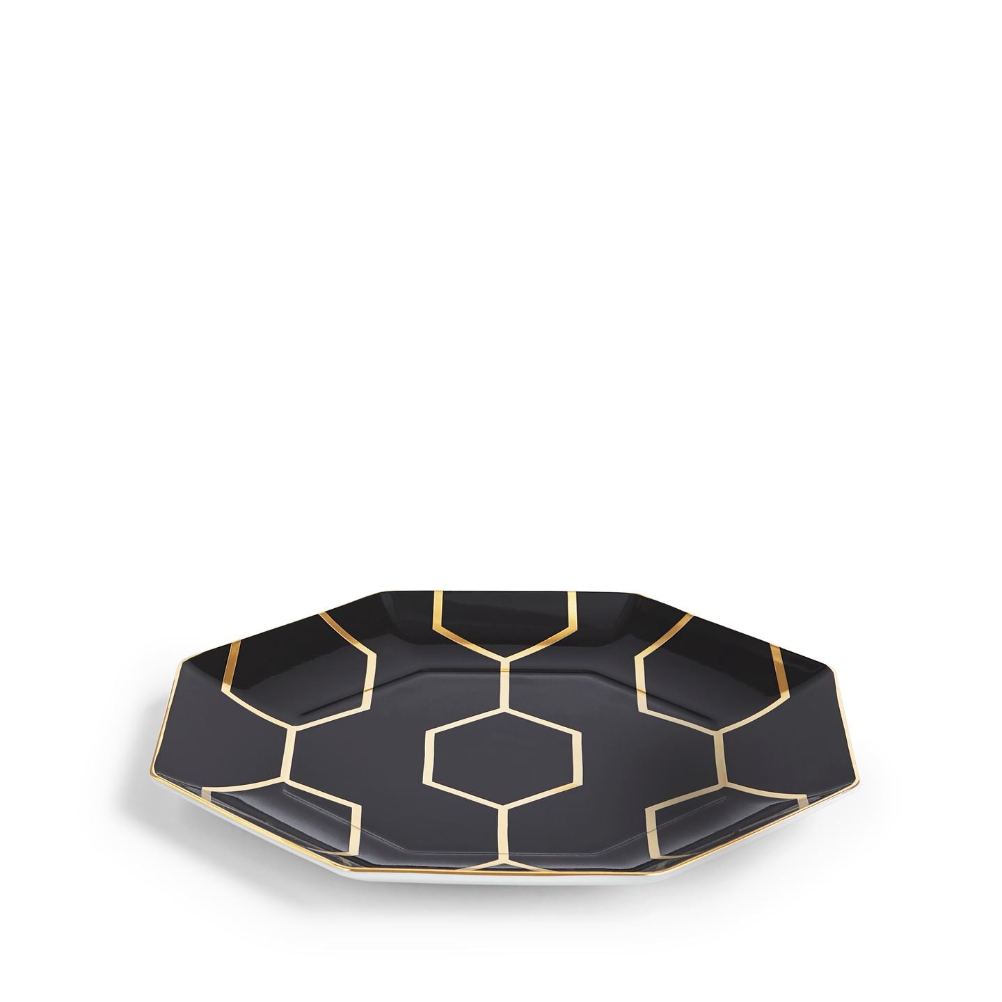 Gio Gold Charcoal Octagonal Side Plate