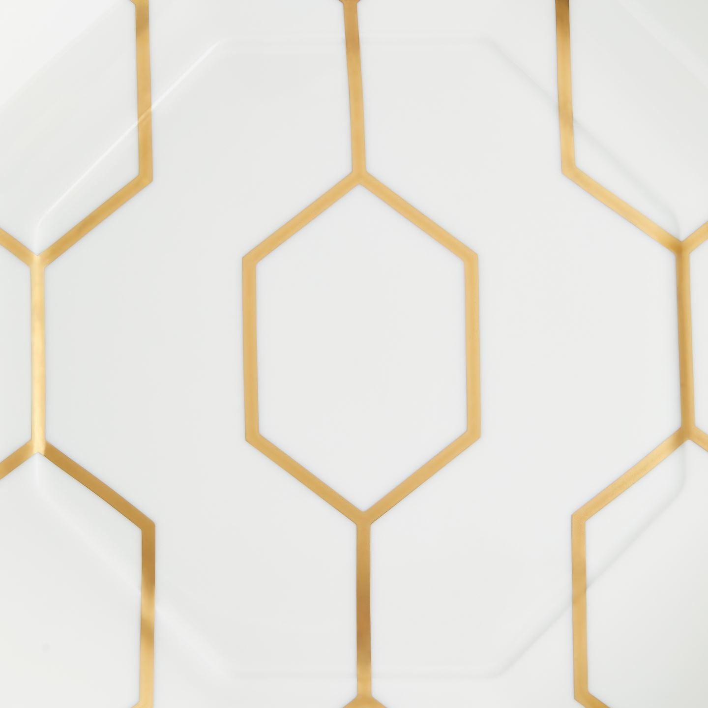 Gio Gold White Octagonal Side Plate