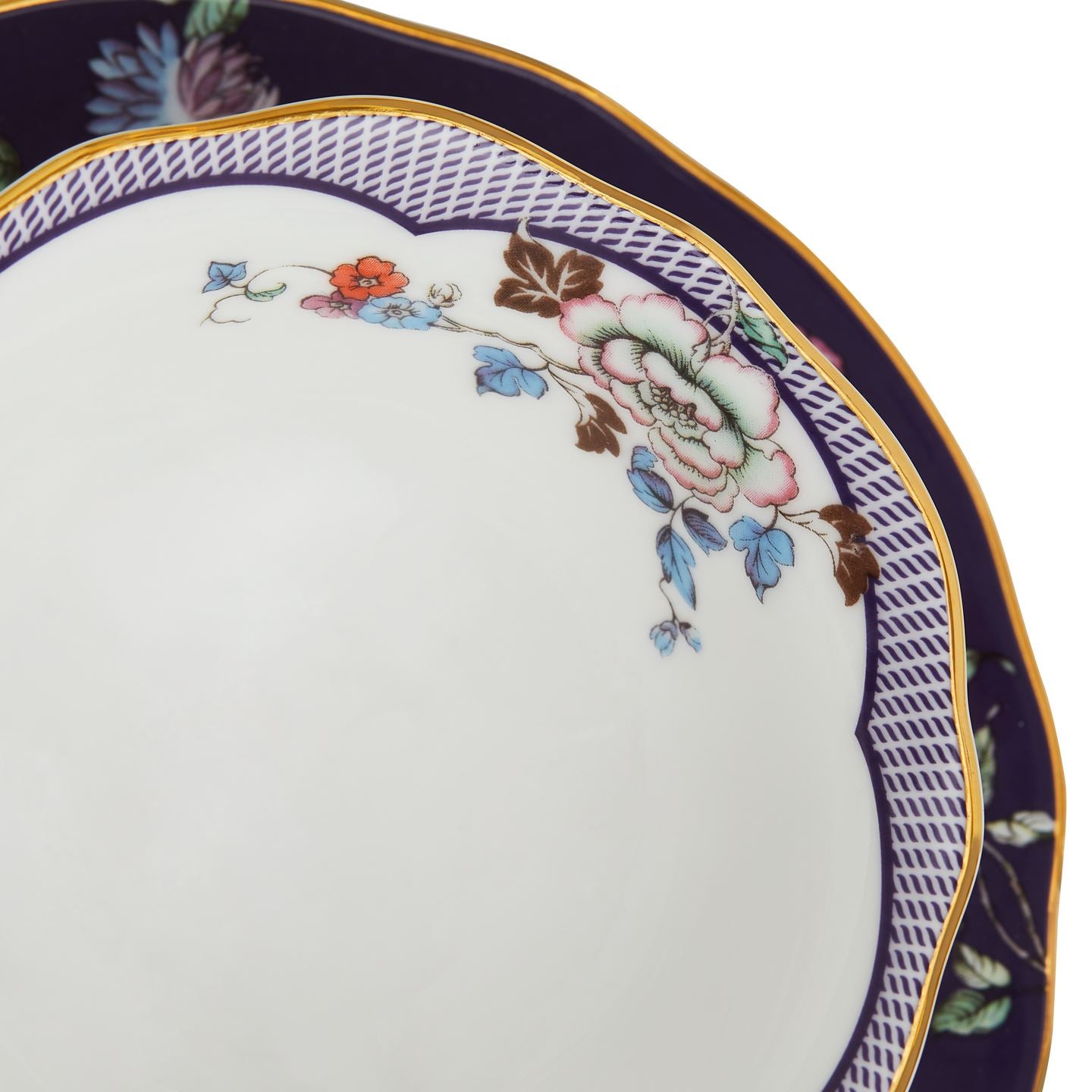 Wonderlust Midnight Crane Teacup and Saucer