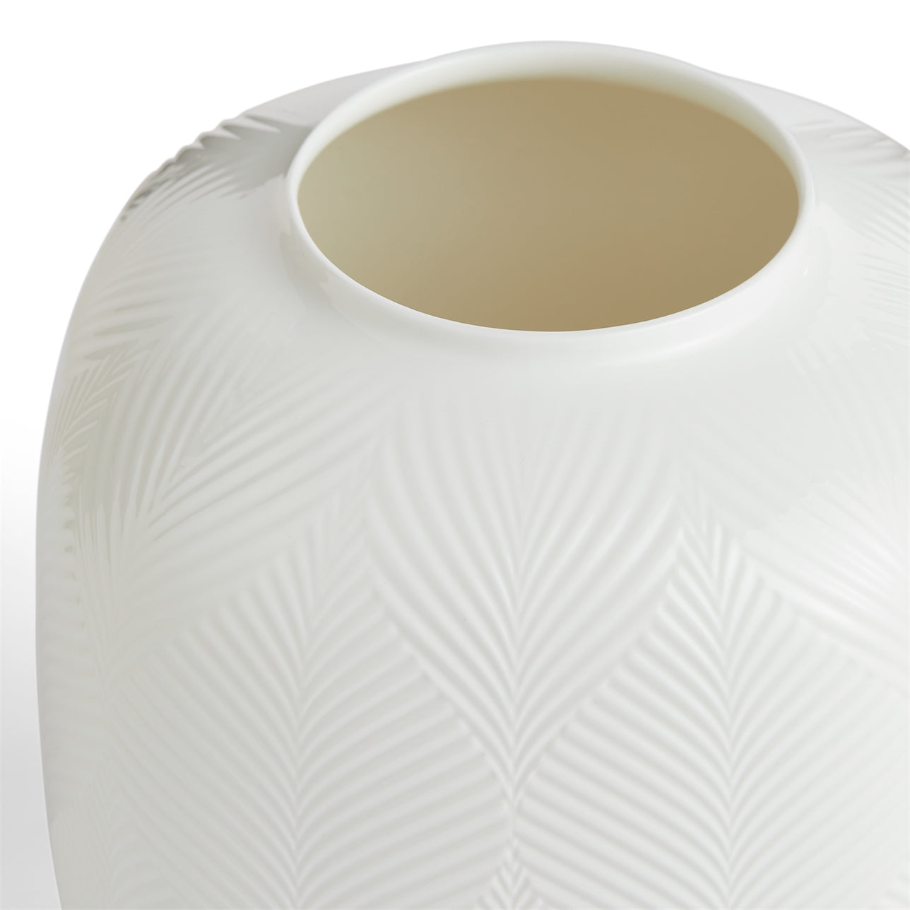 White Folia Round Vase | Wedgwood