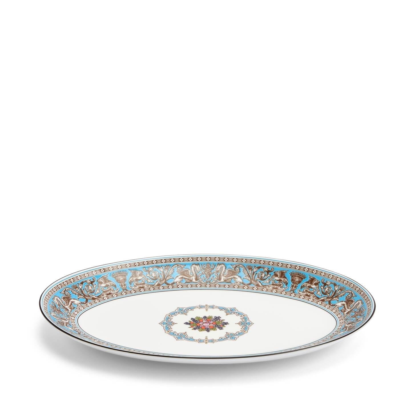Florentine Turquoise Smal Oval Dish