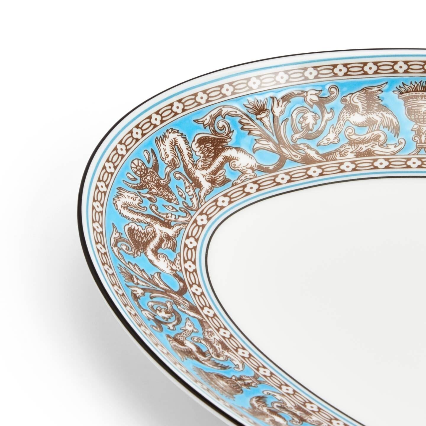 Florentine Turquoise Smal Oval Dish