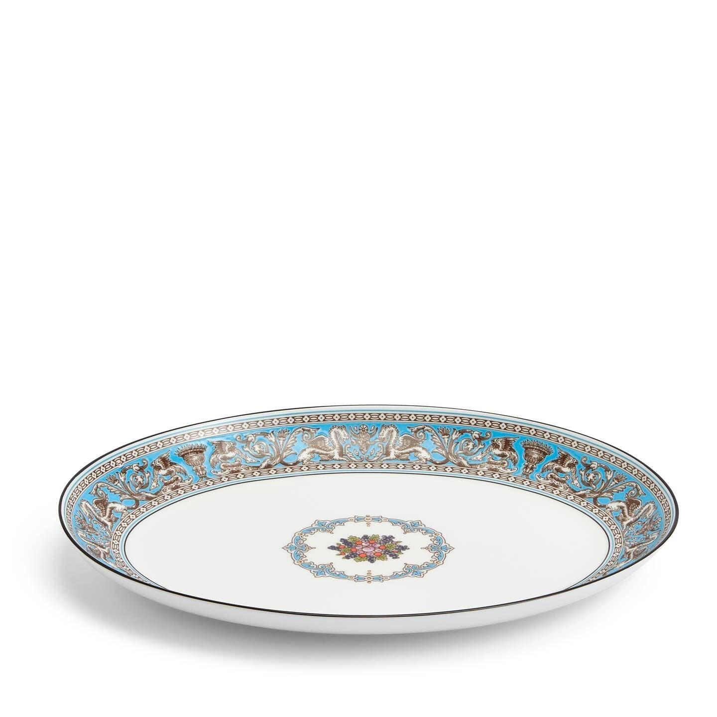 Florentine Turquoise Large Oval Dish