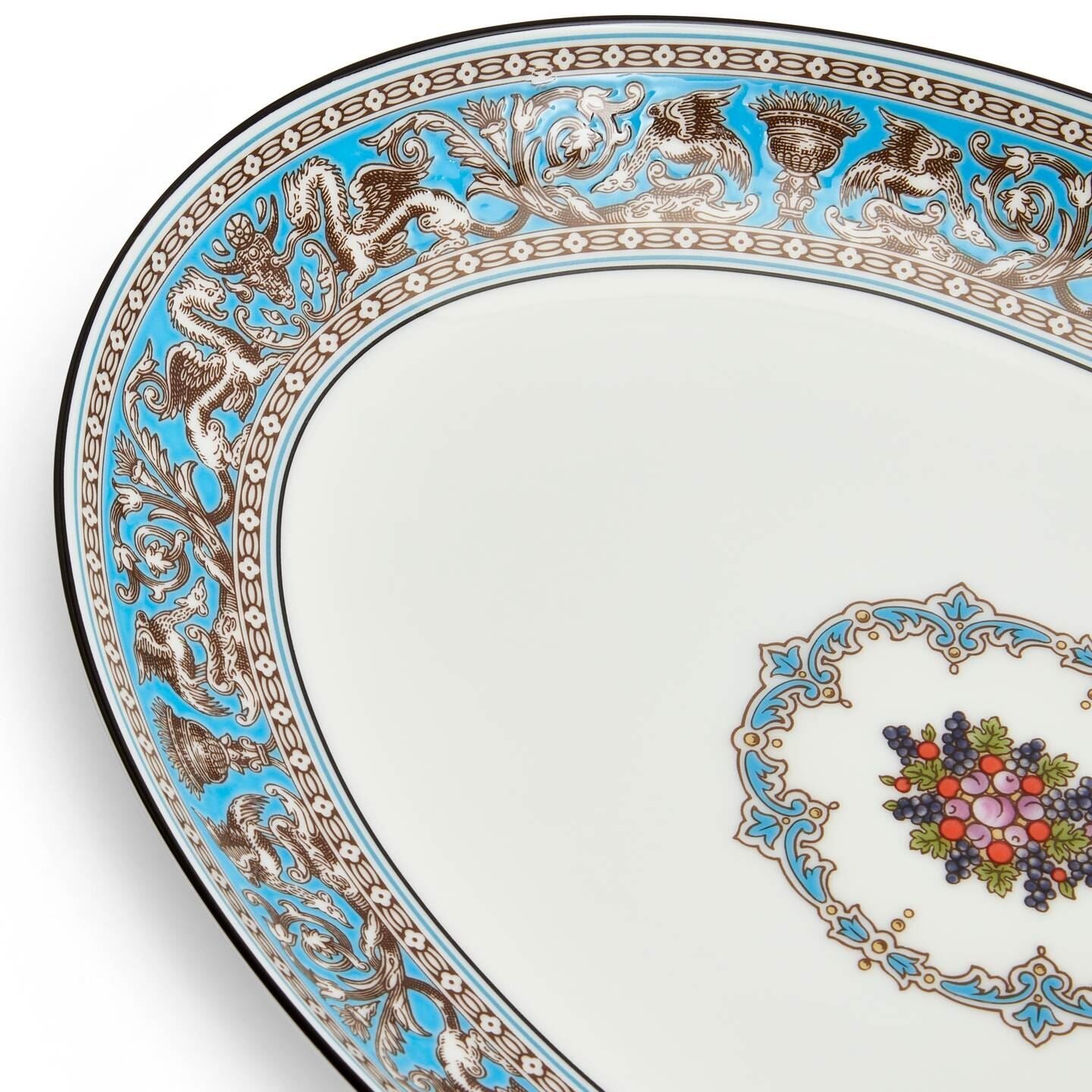 Florentine Turquoise Large Oval Dish