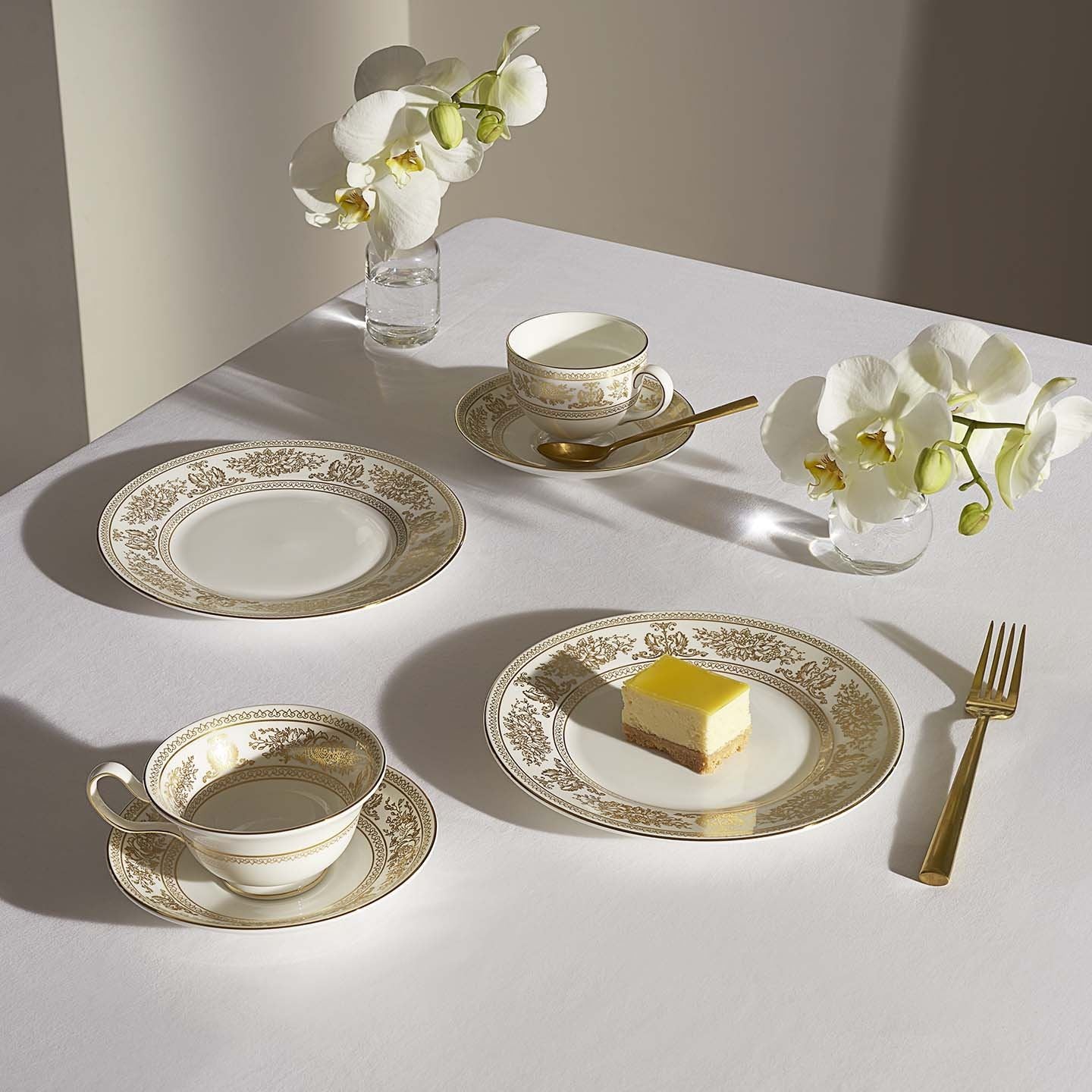 Prestige Gold Columbia Peony Cup and Saucer