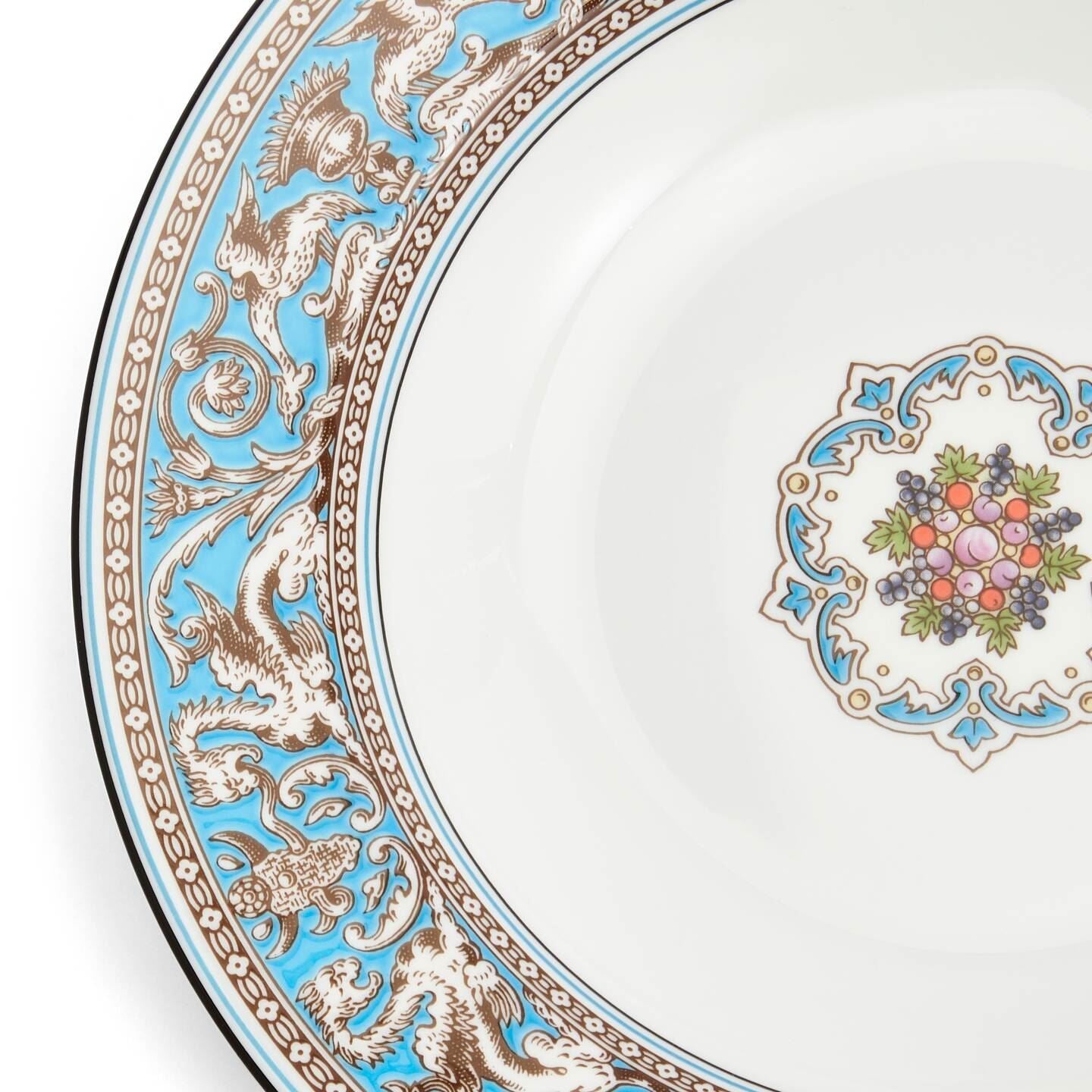 Florentine Turquoise Soup Plate