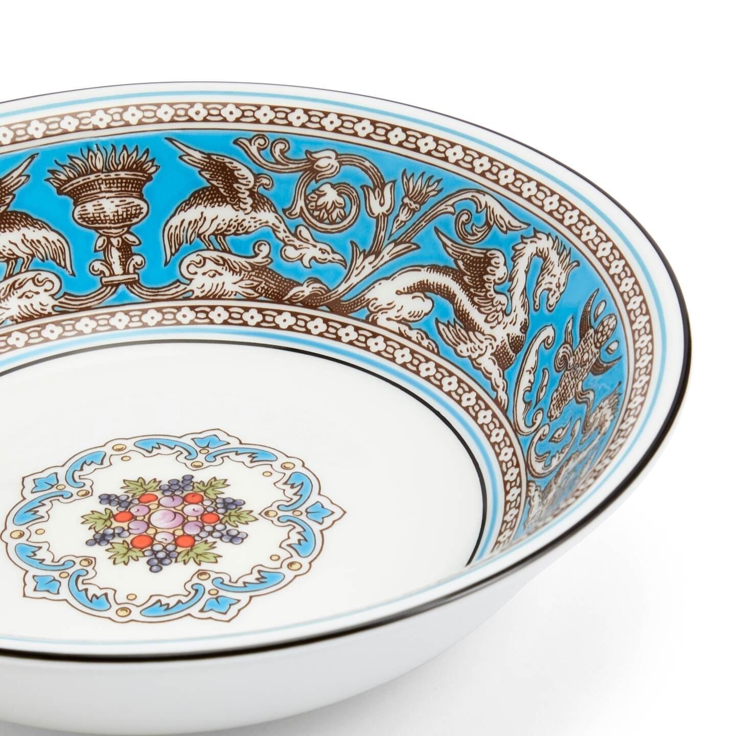 Florentine Turquoise Cereal Bowl Small