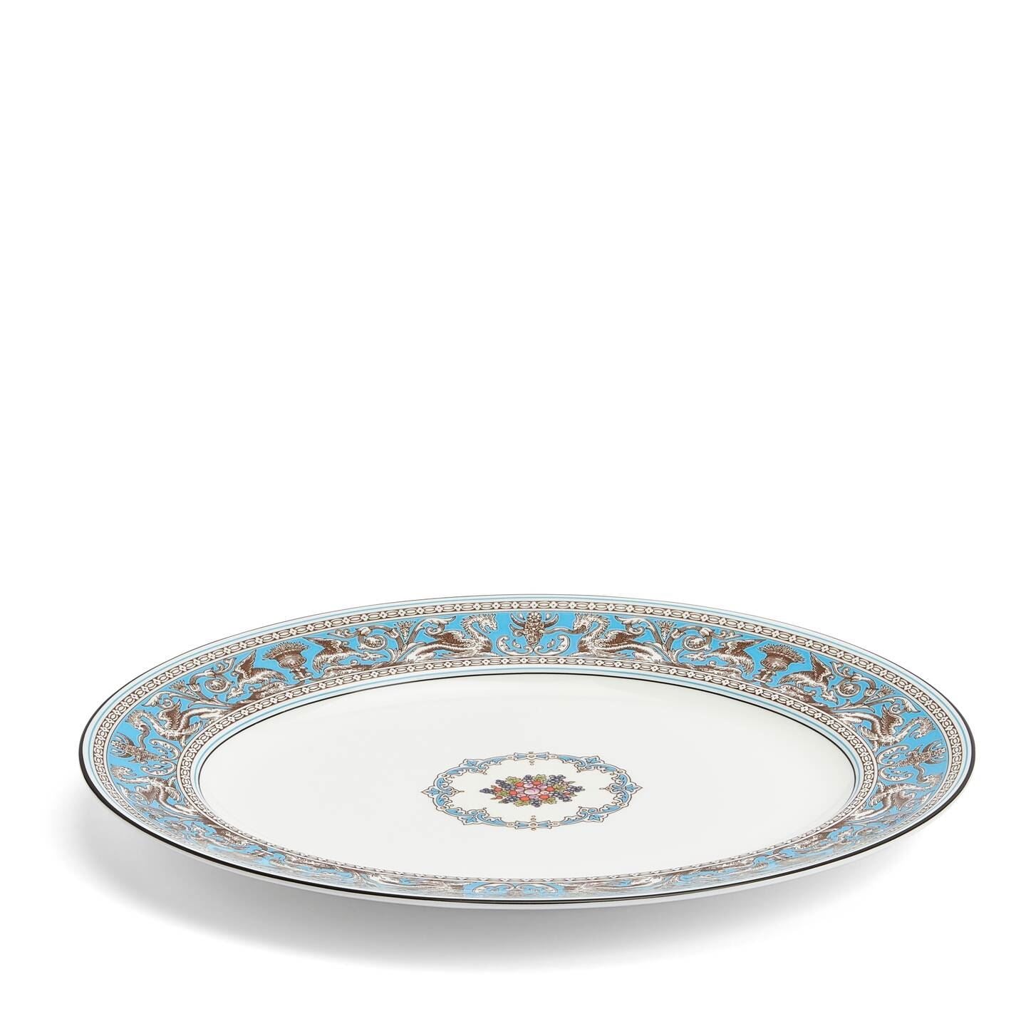 Florentine Turquoise Oval Dish