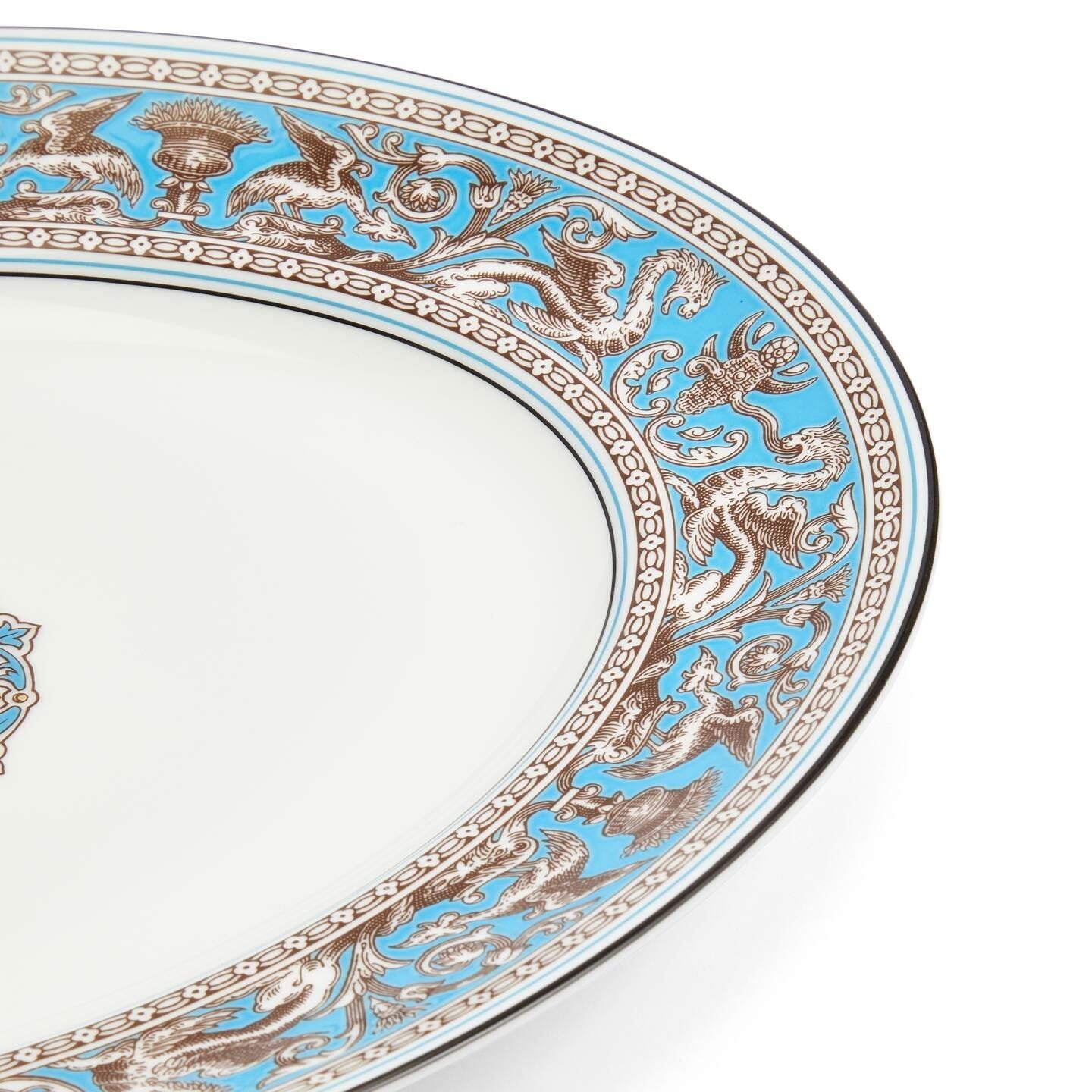 Florentine Turquoise Oval Dish