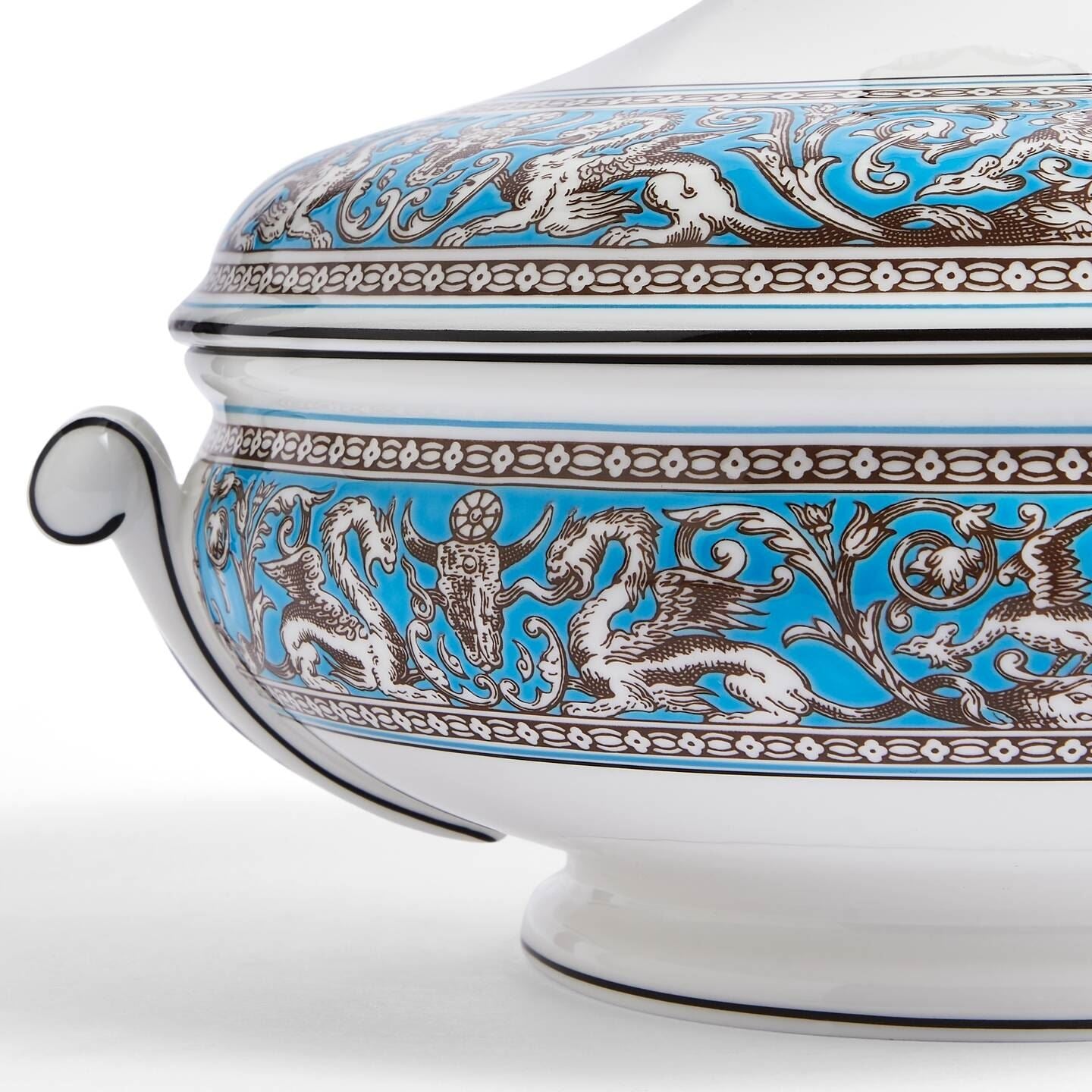 Florentine Turquoise Covered Vegetable Dish | Wedgwood