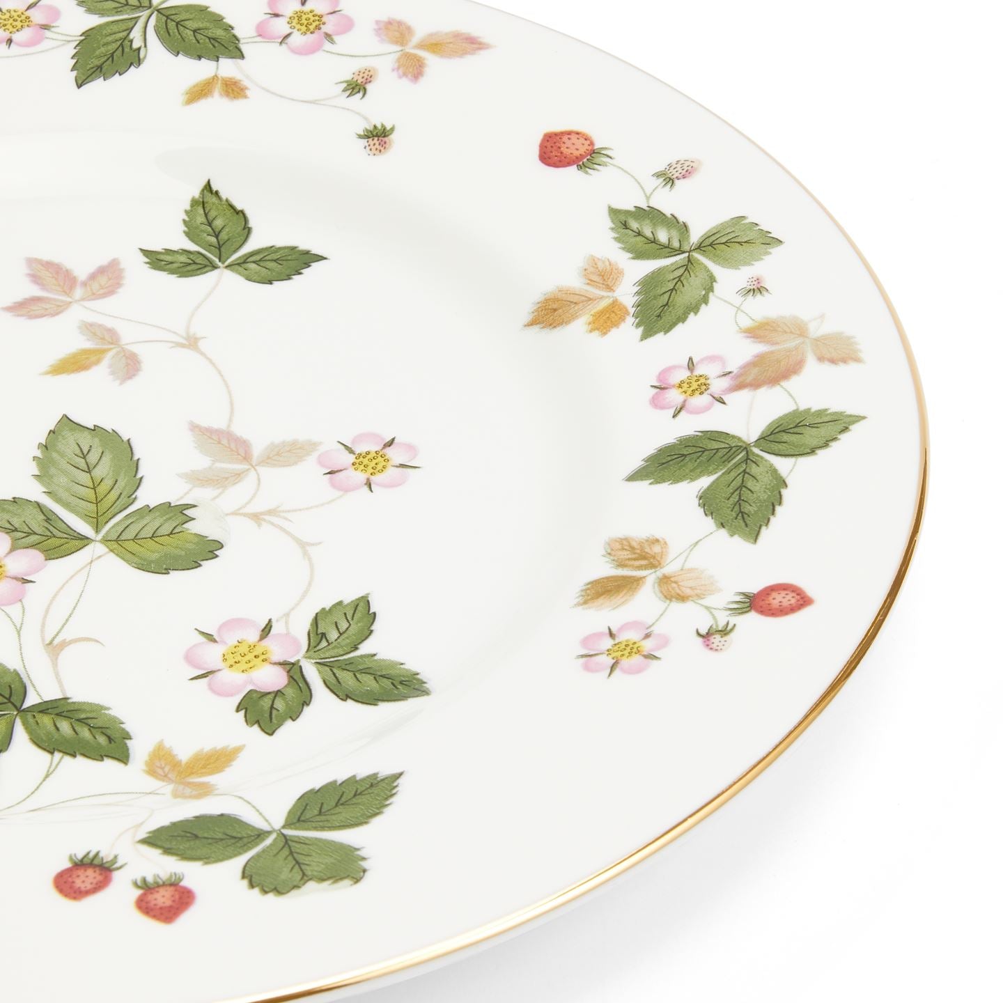 Wild Strawberry Gold Large Side Plate