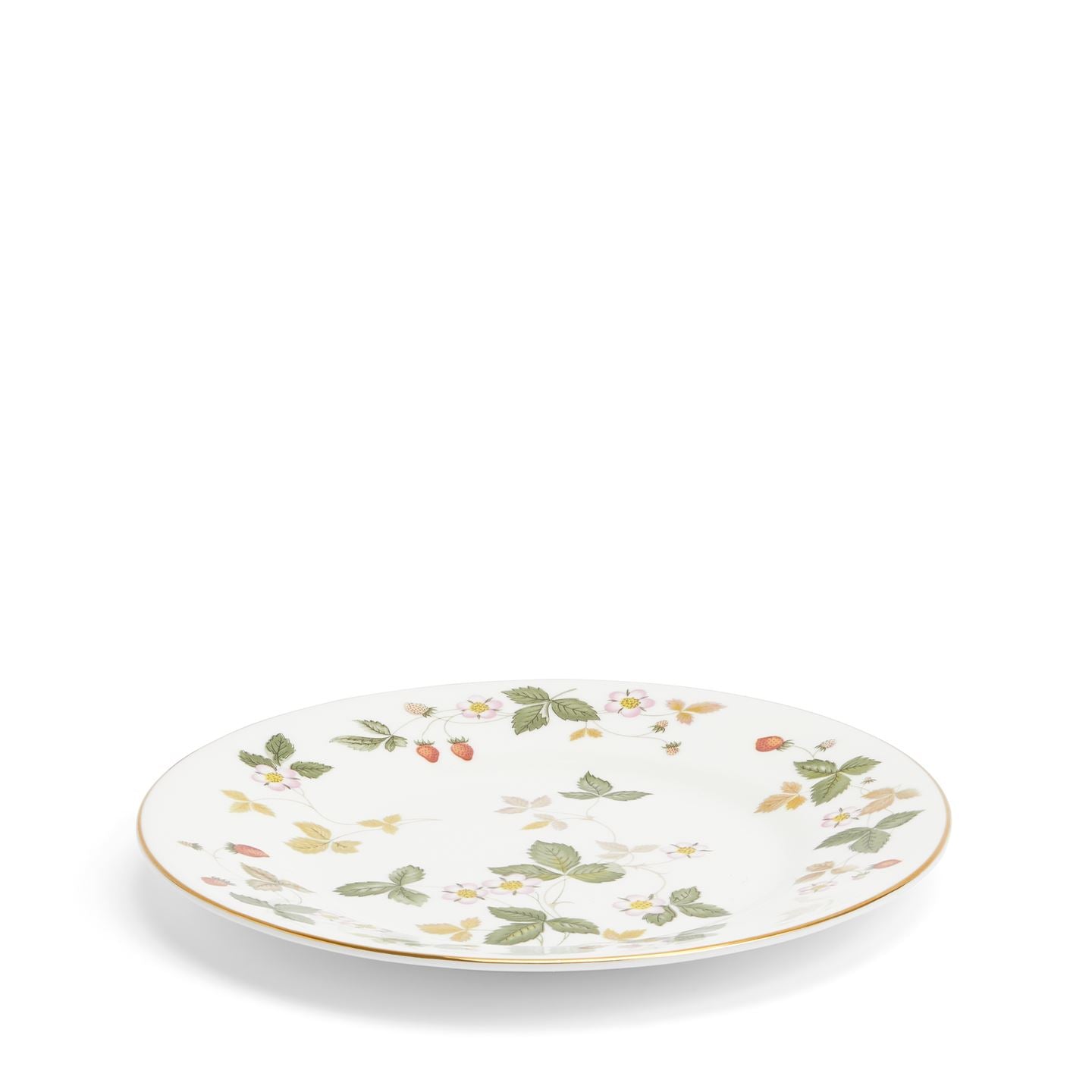 Wild Strawberry Gold Bread and Butter Plate