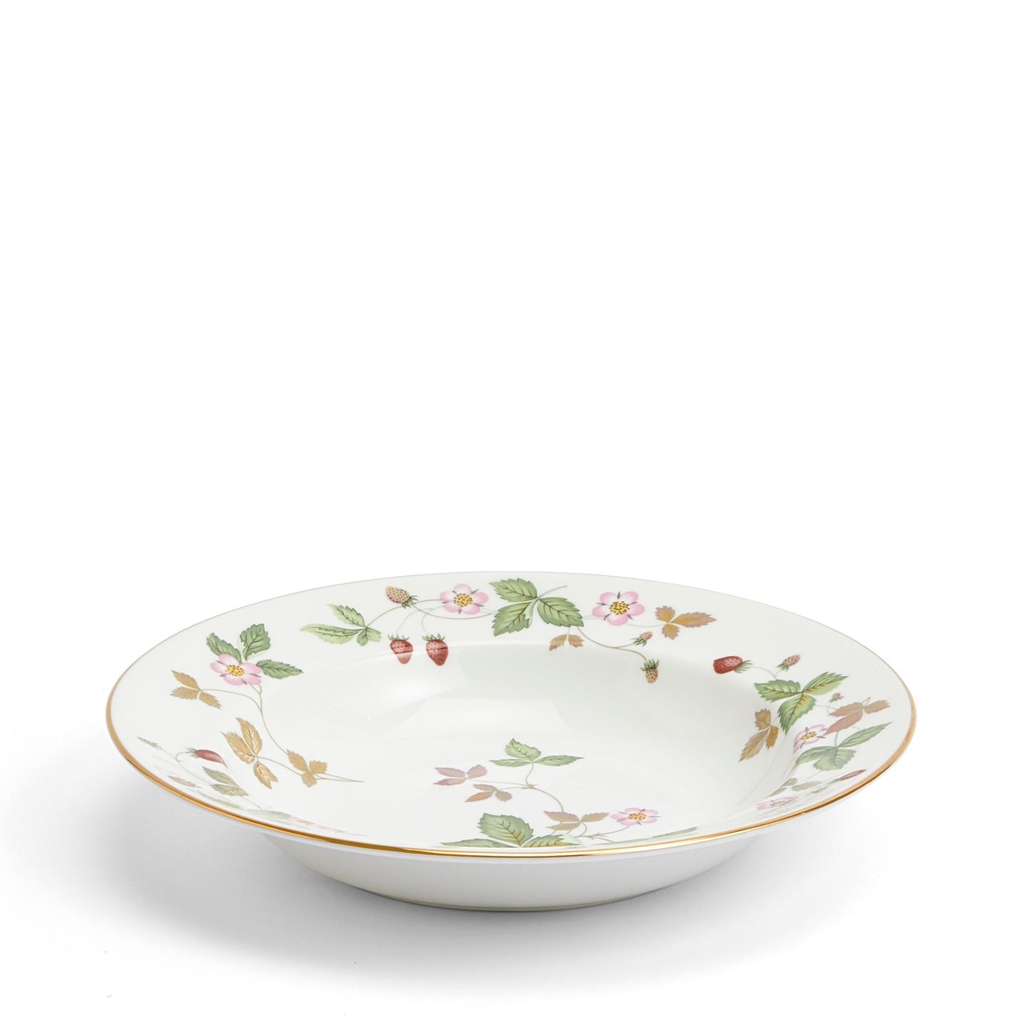 Wild Strawberry Gold Soup Bowl