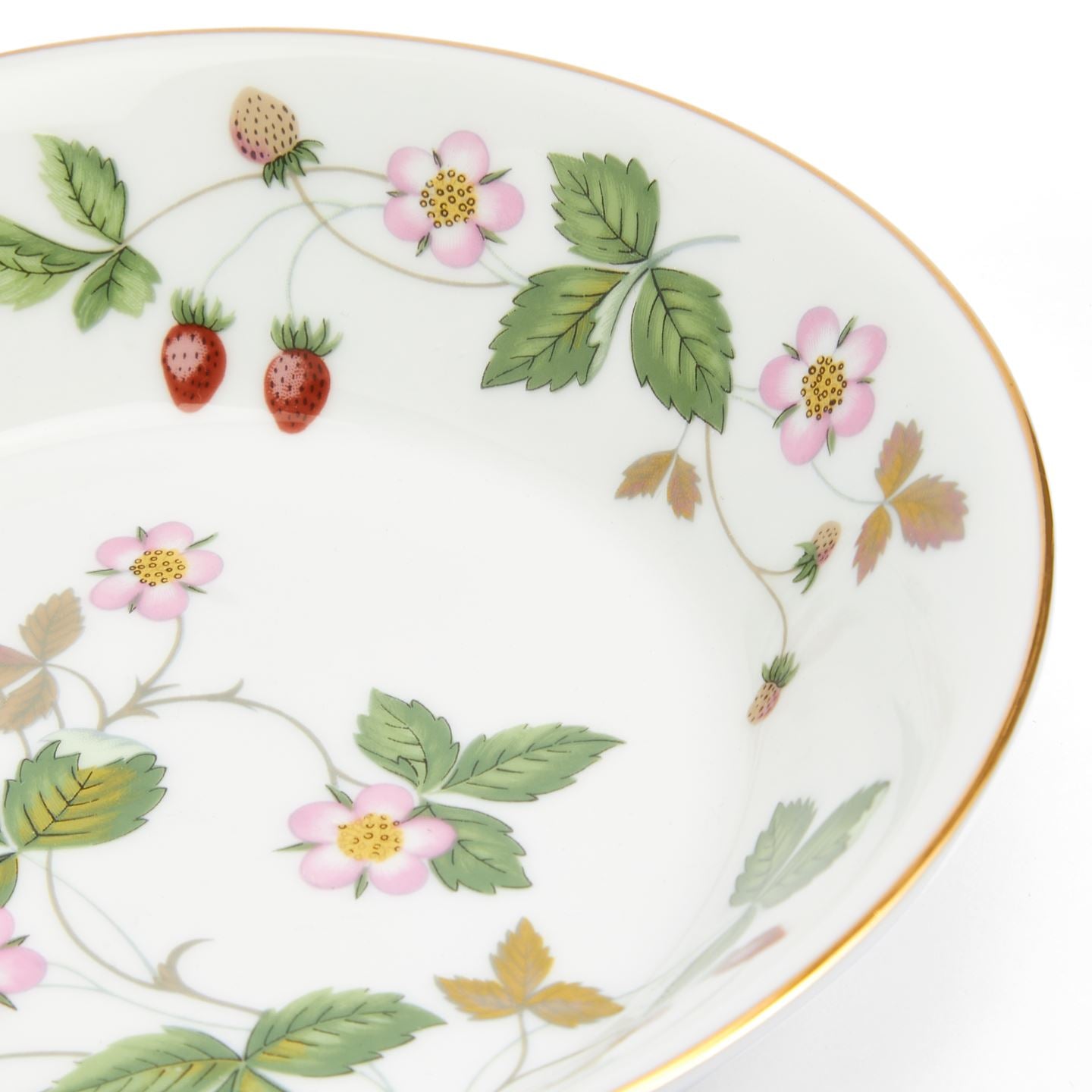 Wild Strawberry Gold Fruit Saucer
