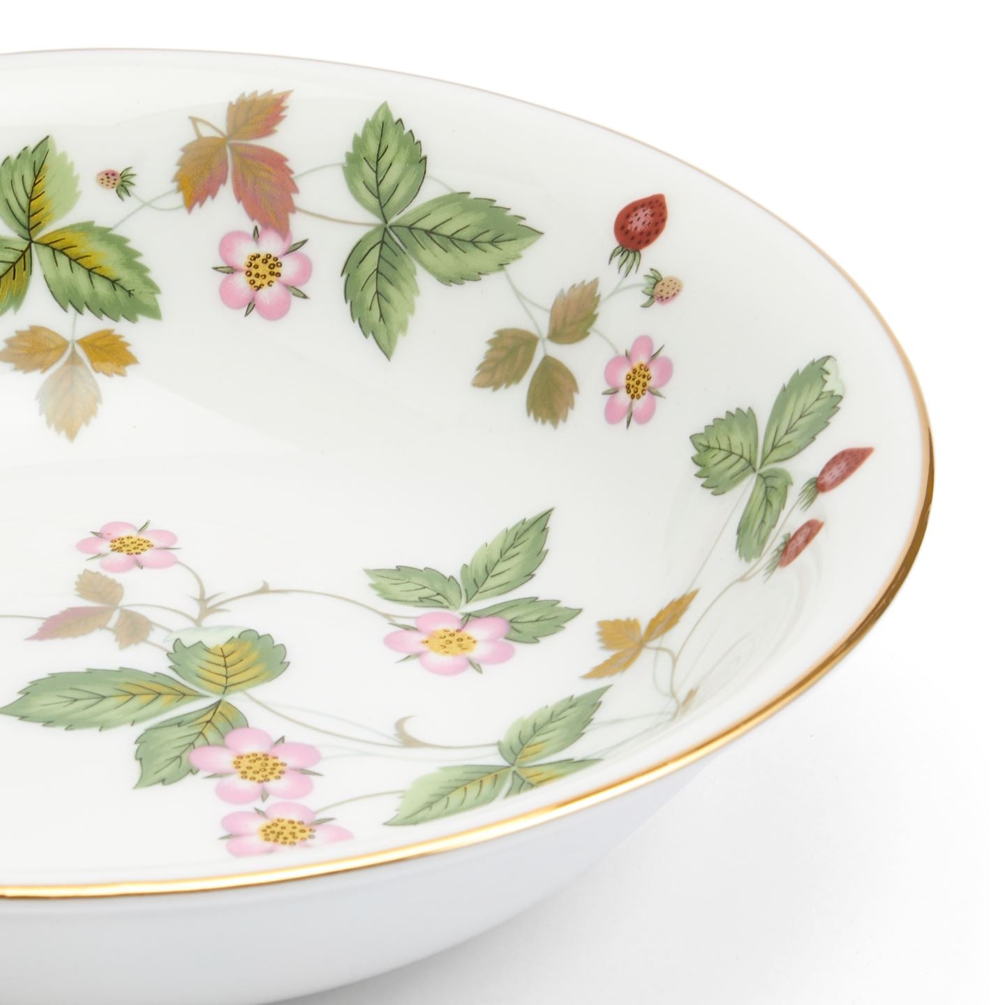 Wild Strawberry Gold Cereal Bowl Small