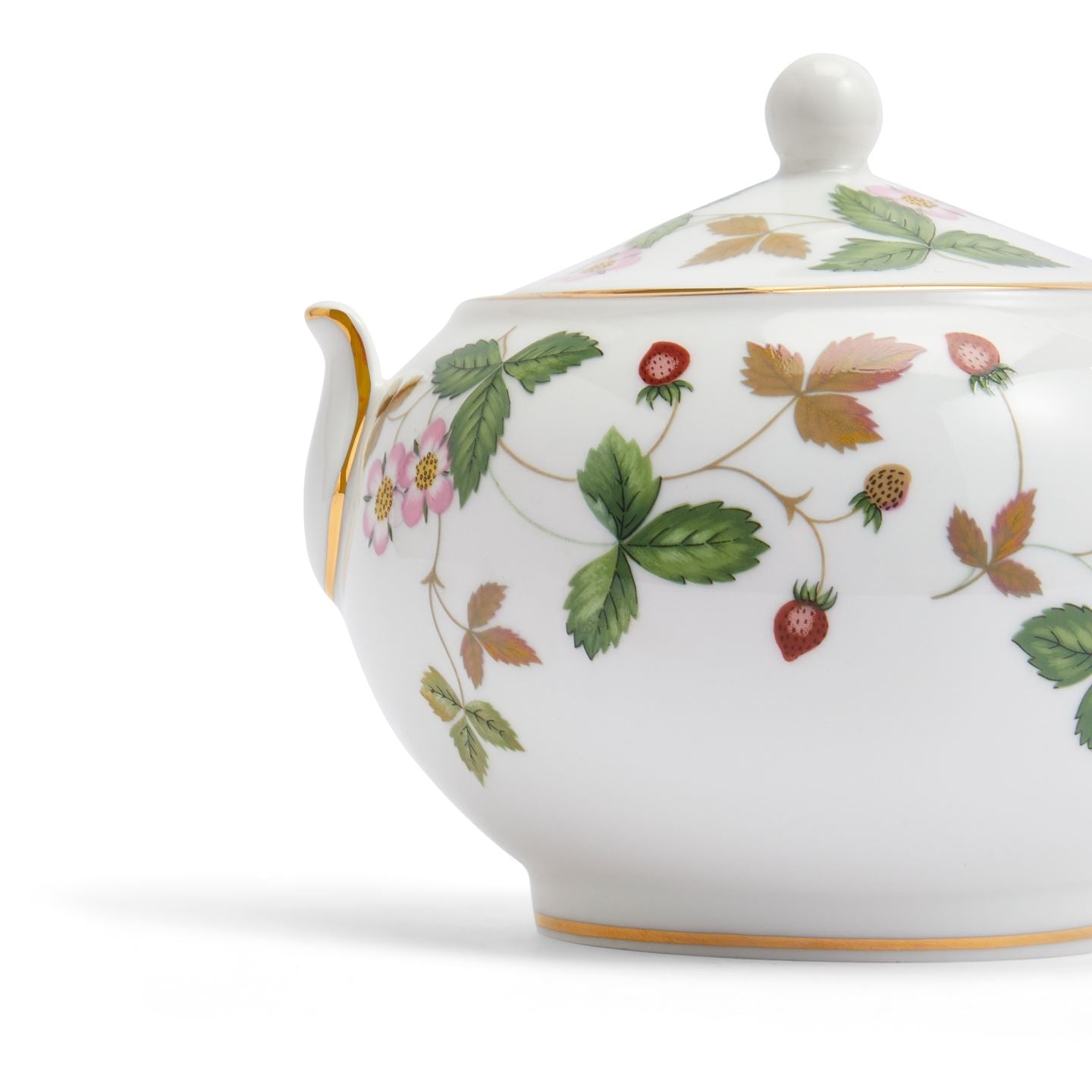 Wild Strawberry Gold Sugar Box | Wedgwood