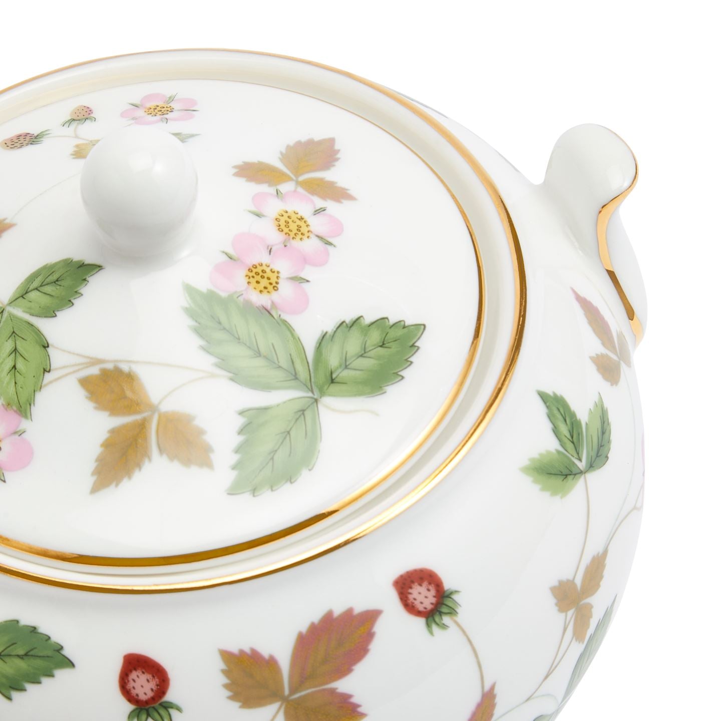 Wild Strawberry Gold Sugar Box | Wedgwood