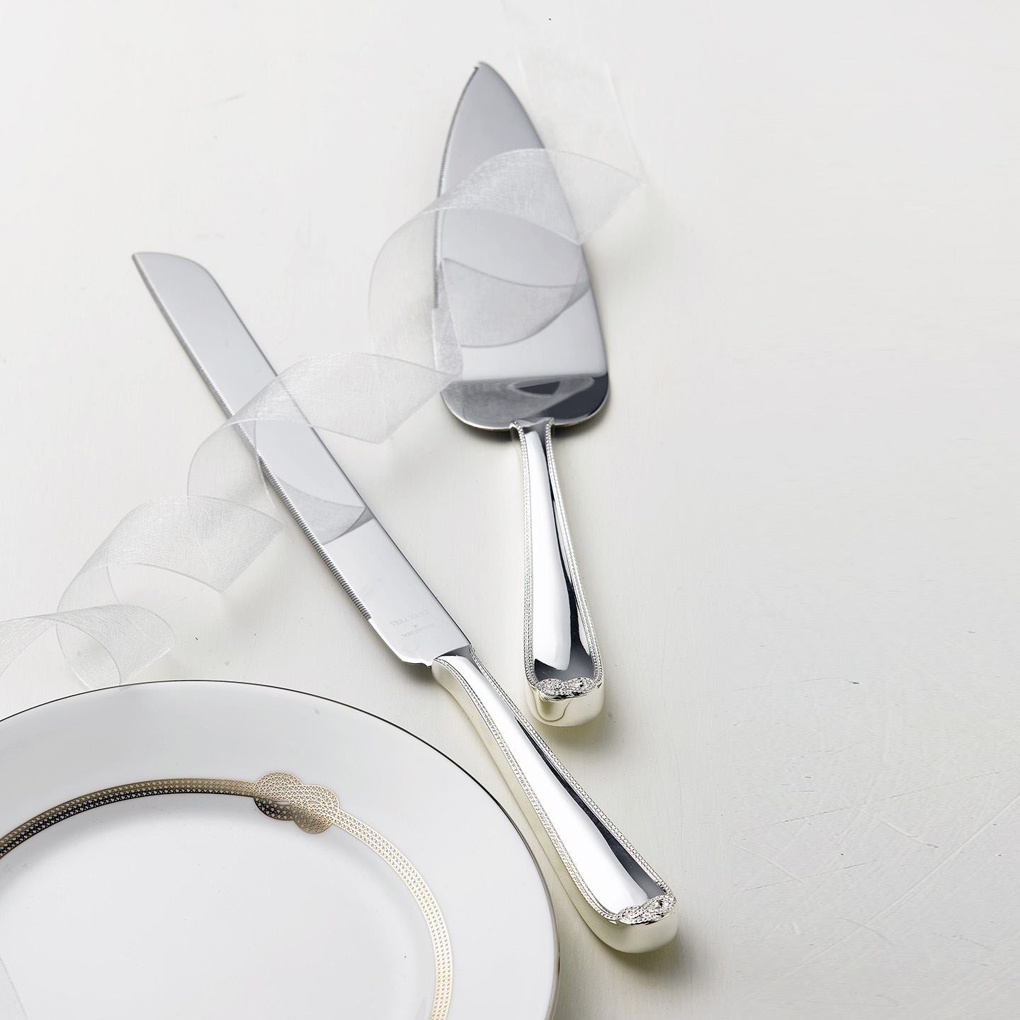 Vera Wang Infinity Cake Knife and Server | Wedgwood