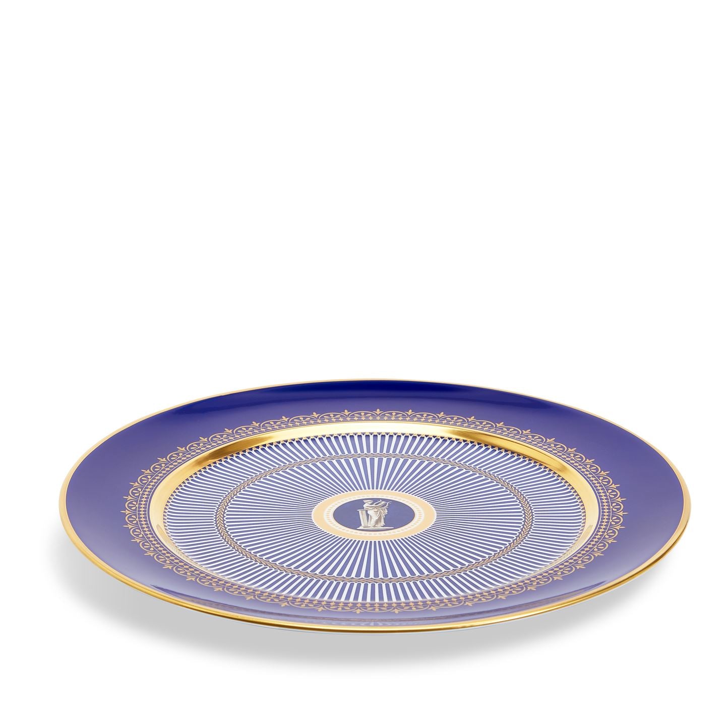 【極美品】ウェッジウッド アンセミオン ブルー ANTHEMION BLUE 皿 Anthemion Blue Charger Plate | Wedgwood