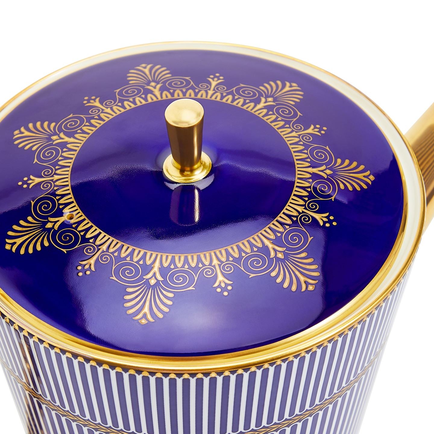 Anthemion Blue Teapot