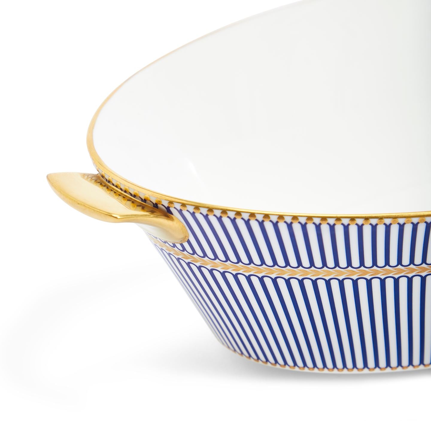 Anthemion Blue Oval Serving Bowl | Wedgwood